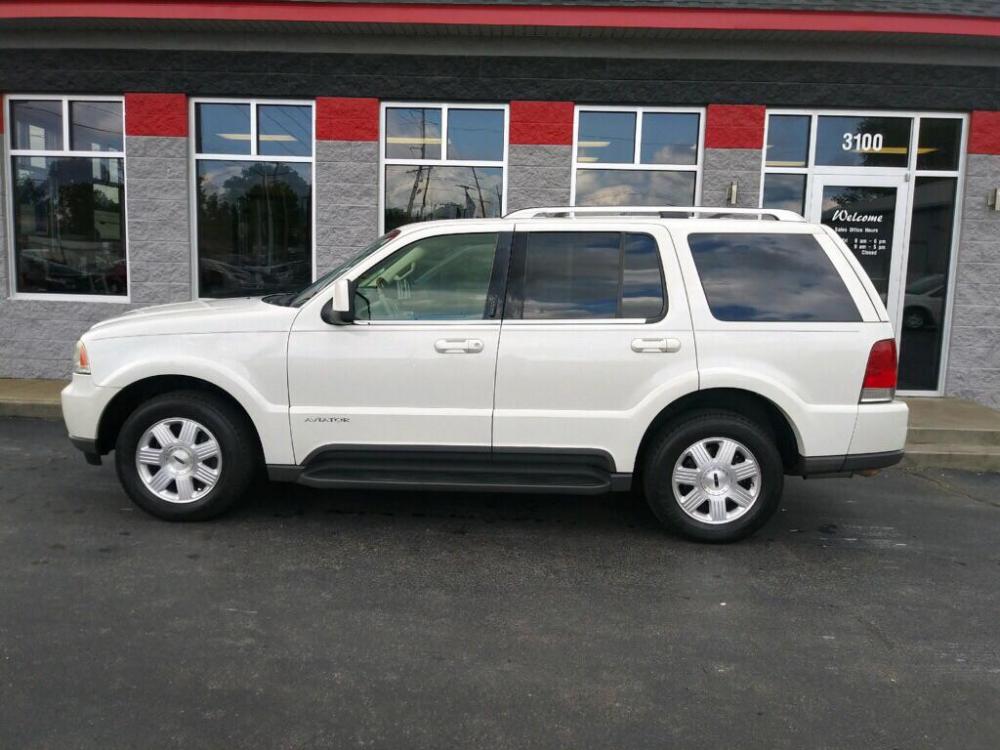 2003 WHITE LINCOLN AVIATOR (5LMEU78H53Z) with an 4.6L engine, Automatic transmission, located at 3100 Covert Avenue, Evansville, IN, 47714, (812) 473-4492, 37.955418, -87.512238 - Photo #0
