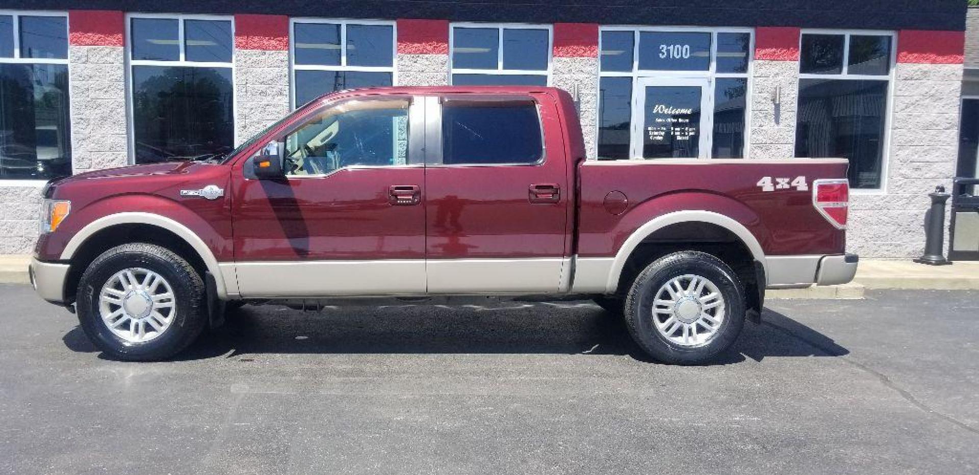 2009 MAROON FORD F150 KING RANCH SUPERCREW (1FTPW14V59K) with an 5.4L engine, Automatic transmission, located at 3100 Covert Avenue, Evansville, IN, 47714, (812) 473-4492, 37.955418, -87.512238 - Photo#0