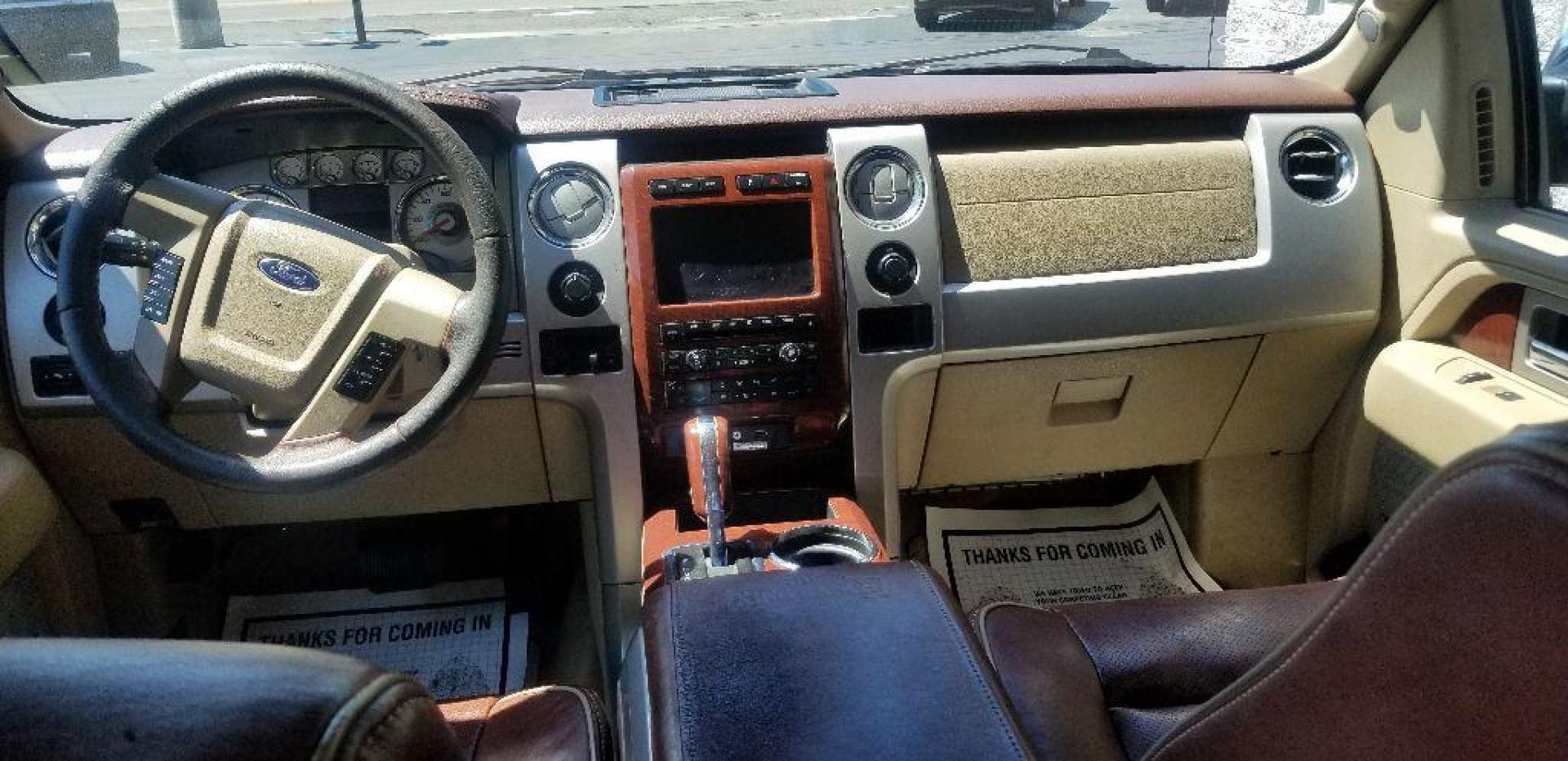 2009 MAROON FORD F150 KING RANCH SUPERCREW (1FTPW14V59K) with an 5.4L engine, Automatic transmission, located at 3100 Covert Avenue, Evansville, IN, 47714, (812) 473-4492, 37.955418, -87.512238 - Photo#8