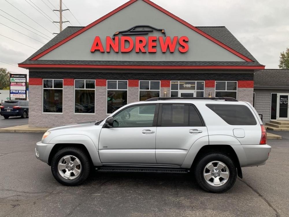 2005 SILVER TOYOTA 4RUNNER SR5 (JTEZU14R558) with an 4.0L engine, Automatic transmission, located at 3100 Covert Avenue, Evansville, IN, 47714, (812) 473-4492, 37.955418, -87.512238 - Photo #0