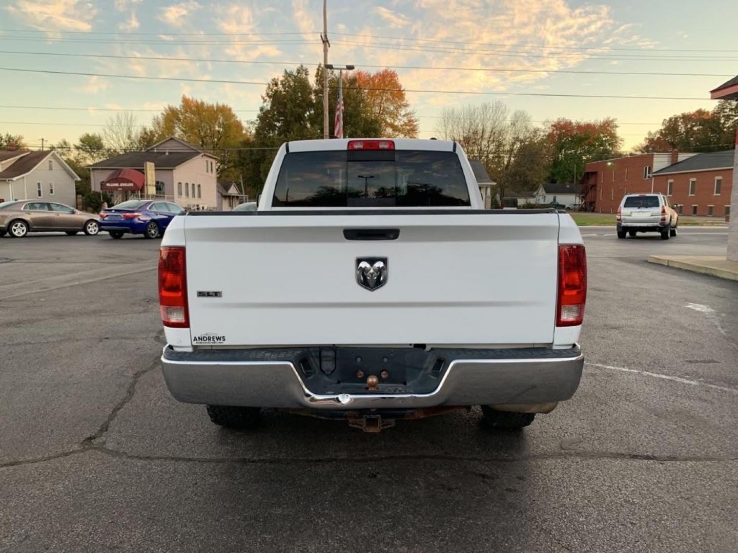 2012 WHITE DODGE RAM 1500 SLT (1C6RD7GP6CS) with an 4.7L engine, Automatic transmission, located at 3100 Covert Avenue, Evansville, IN, 47714, (812) 473-4492, 37.955418, -87.512238 - P0420 Catalyst inefficiency code present - Photo#3