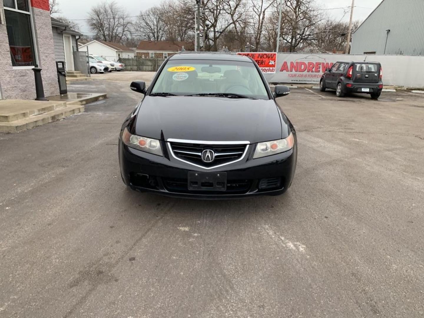 2005 BLACK ACURA TSX (JH4CL96845C) with an 2.4L engine, Automatic transmission, located at 3100 Covert Avenue, Evansville, IN, 47714, (812) 473-4492, 37.955418, -87.512238 - Photo#1