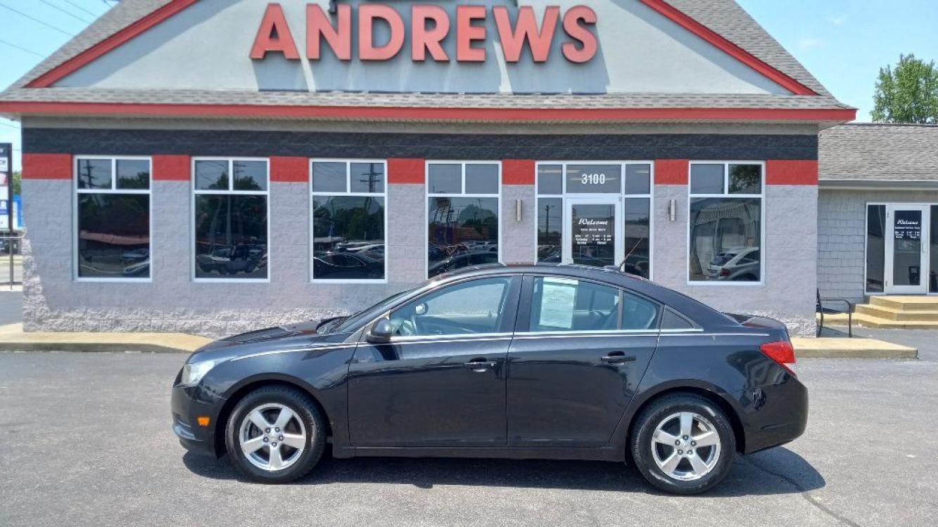 2011 BLACK CHEVROLET CRUZE LT (1G1PF5S92B7) with an 1.4L engine, Automatic transmission, located at 3100 Covert Avenue, Evansville, IN, 47714, (812) 473-4492, 37.955418, -87.512238 - Photo #0