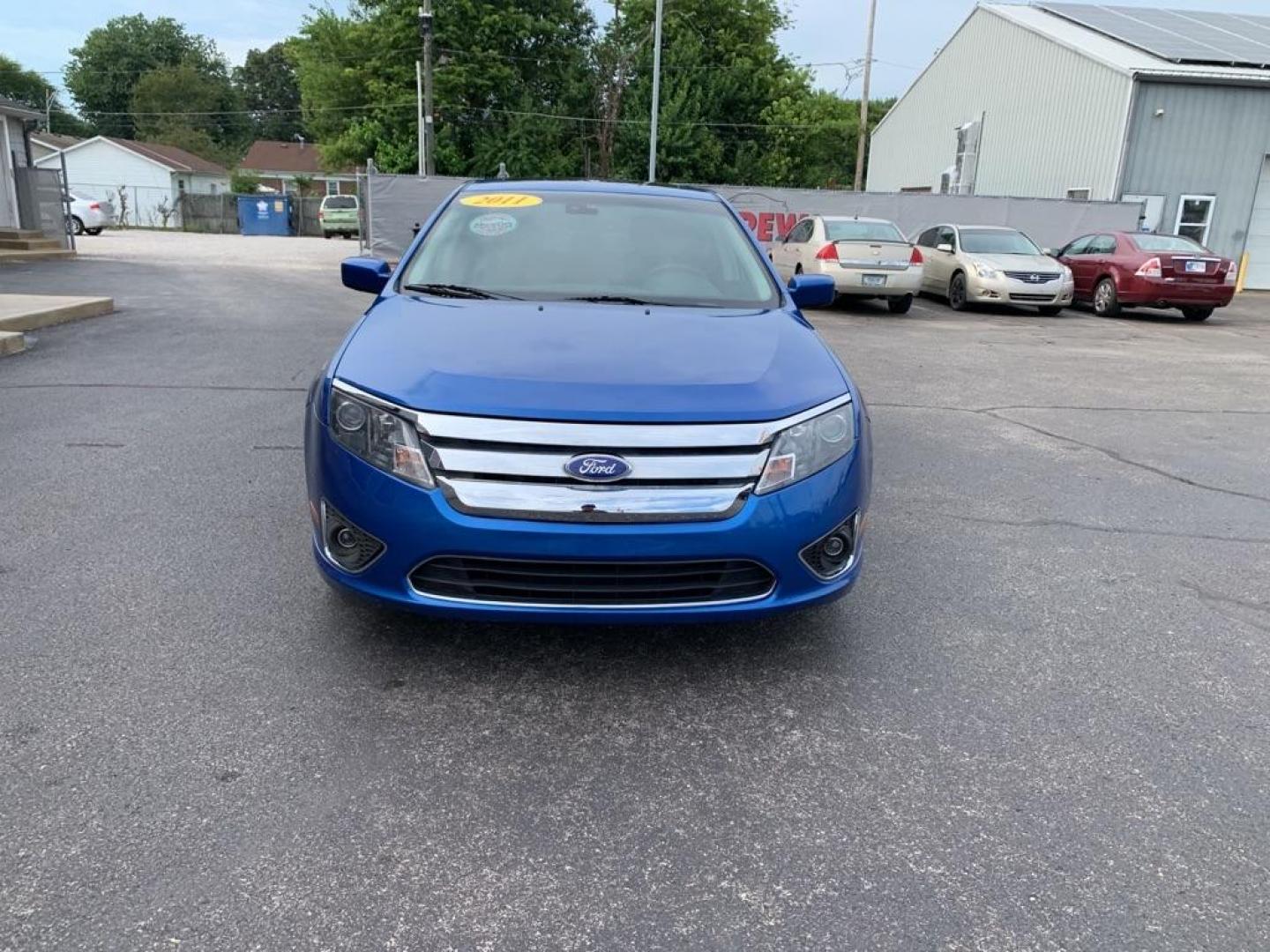 2011 BLUE FORD FUSION SEL (3FAHP0JG4BR) with an 3.0L engine, Automatic transmission, located at 3100 Covert Avenue, Evansville, IN, 47714, (812) 473-4492, 37.955418, -87.512238 - Photo#1