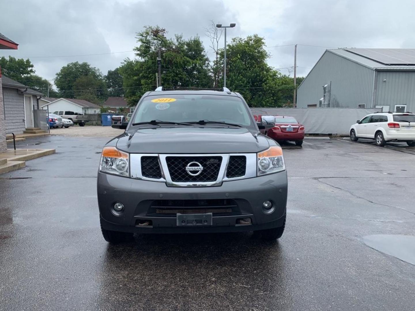 2011 GRAY NISSAN ARMADA SV PLATINUM (5N1AA0NC7BN) with an 5.6L engine, Automatic transmission, located at 3100 Covert Avenue, Evansville, IN, 47714, (812) 473-4492, 37.955418, -87.512238 - Photo#1