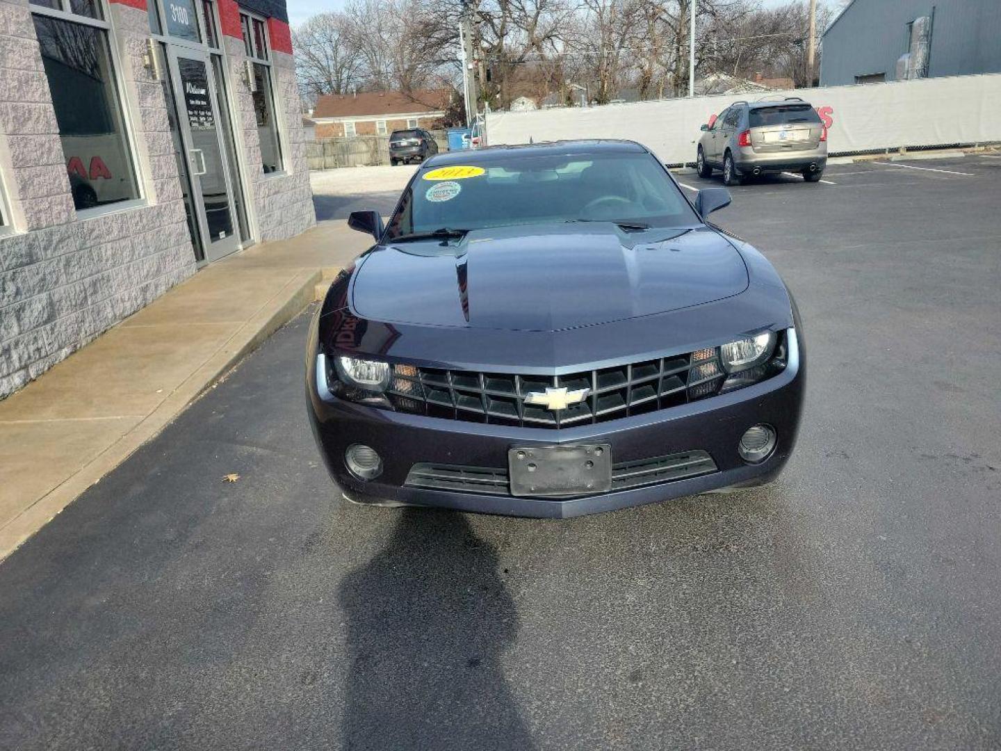 2013 BLUE CHEVROLET CAMARO LS (2G1FA1E38D9) with an 3.6L engine, Automatic transmission, located at 3100 Covert Avenue, Evansville, IN, 47714, (812) 473-4492, 37.955418, -87.512238 - ***Air Bag light on*** - Photo#1
