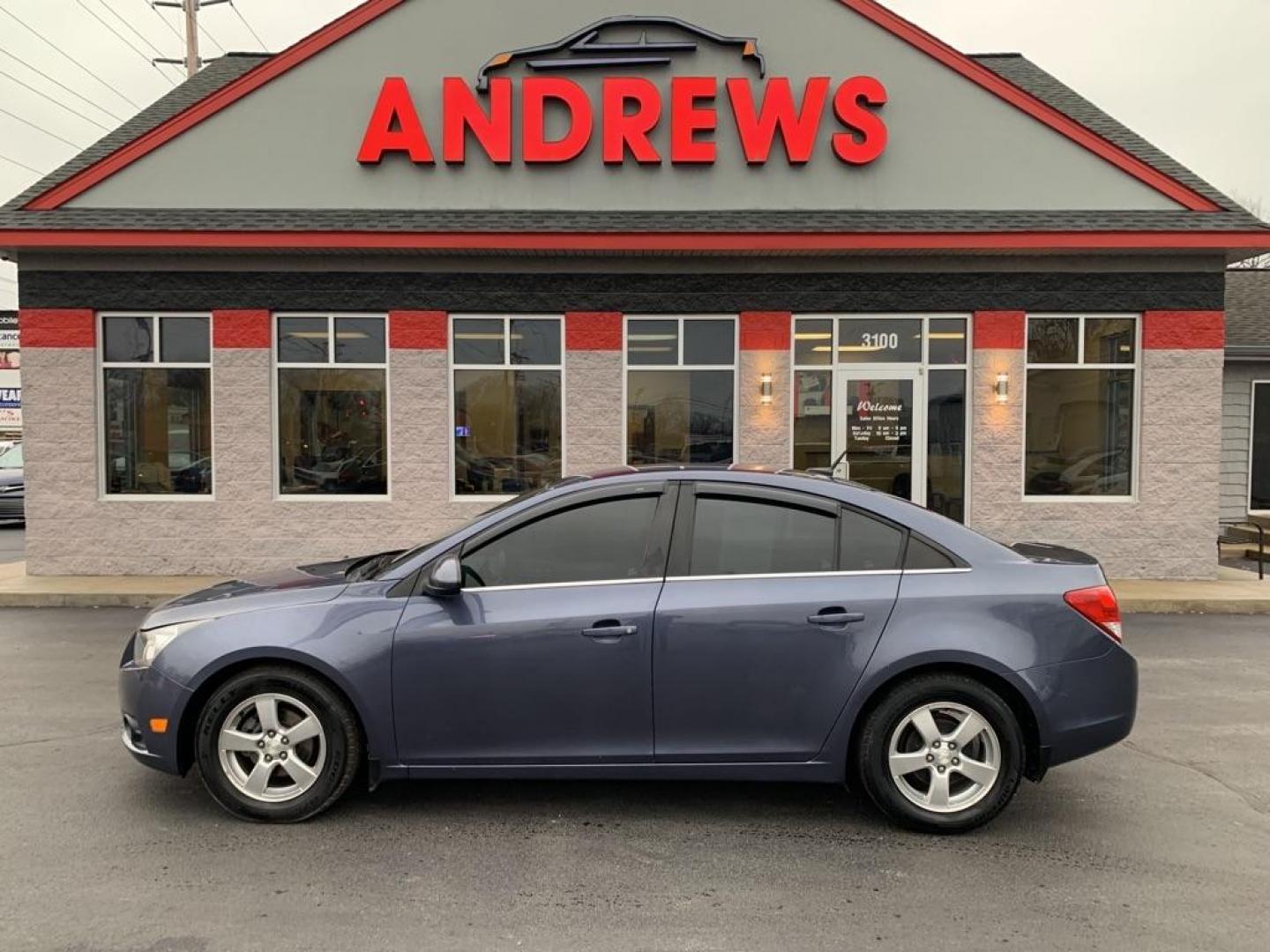 2014 BLUE CHEVROLET CRUZE LT (1G1PC5SB3E7) with an 1.4L engine, Automatic transmission, located at 3100 Covert Avenue, Evansville, IN, 47714, (812) 473-4492, 37.955418, -87.512238 - Photo#0