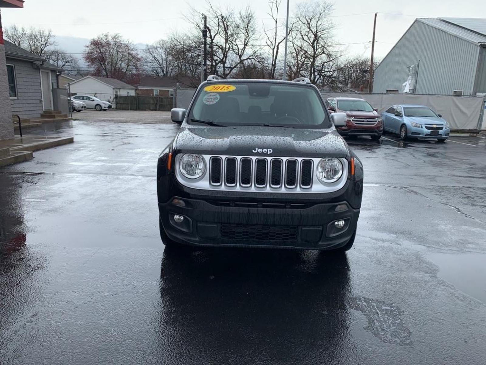 2015 BLACK JEEP RENEGADE LIMITED (ZACCJBDT0FP) with an 2.4L engine, Automatic transmission, located at 3100 Covert Avenue, Evansville, IN, 47714, (812) 473-4492, 37.955418, -87.512238 - Photo #1