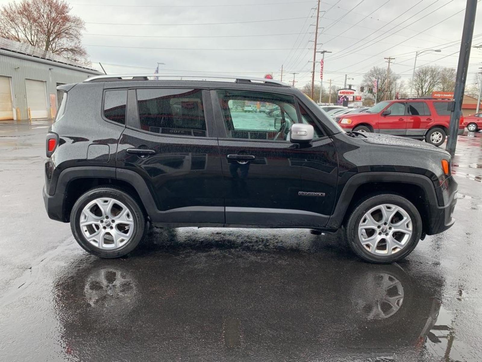 2015 BLACK JEEP RENEGADE LIMITED (ZACCJBDT0FP) with an 2.4L engine, Automatic transmission, located at 3100 Covert Avenue, Evansville, IN, 47714, (812) 473-4492, 37.955418, -87.512238 - Photo #2