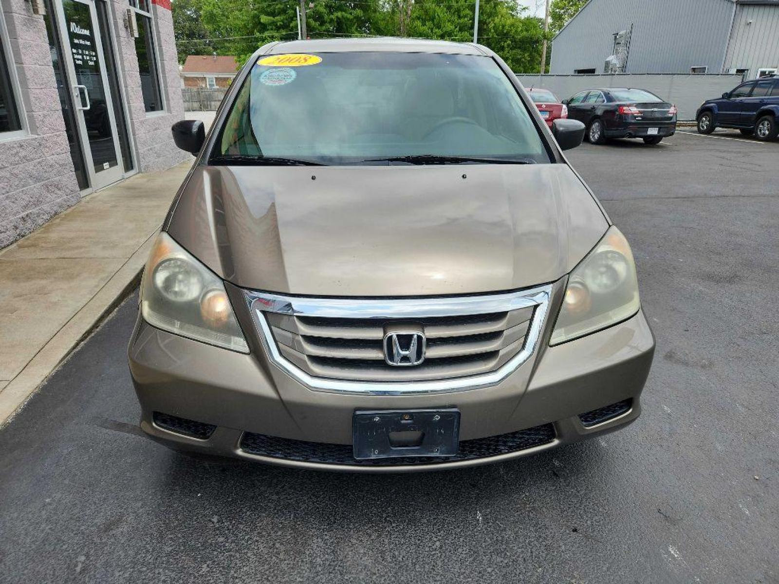 2008 GOLD HONDA ODYSSEY LX (5FNRL38278B) with an 3.5L engine, Automatic transmission, located at 3100 Covert Avenue, Evansville, IN, 47714, (812) 473-4492, 37.955418, -87.512238 - Photo #1