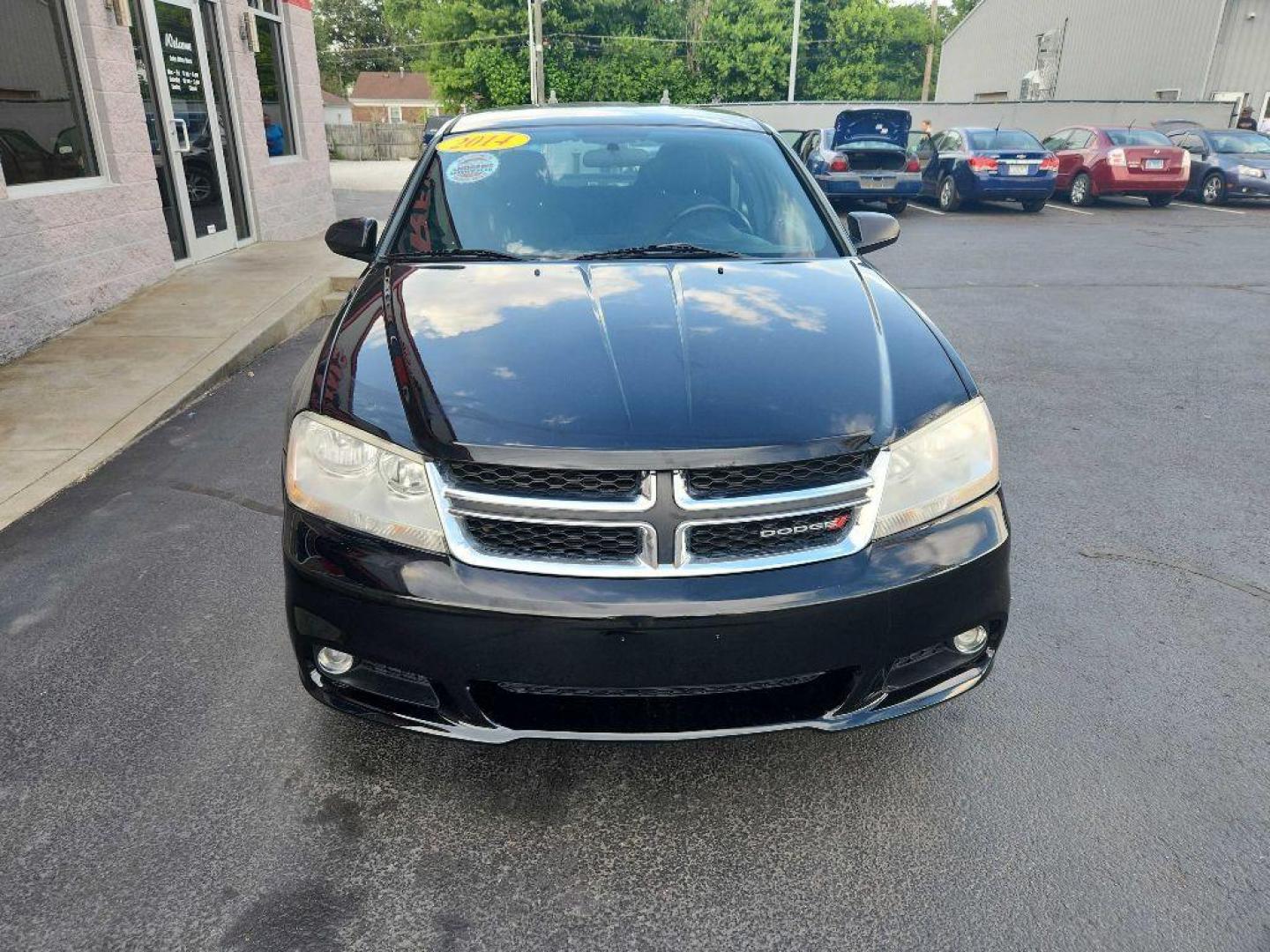 2014 BLACK DODGE AVENGER SXT (1C3CDZCB2EN) with an 2.4L engine, Automatic transmission, located at 3100 Covert Avenue, Evansville, IN, 47714, (812) 473-4492, 37.955418, -87.512238 - Photo#1