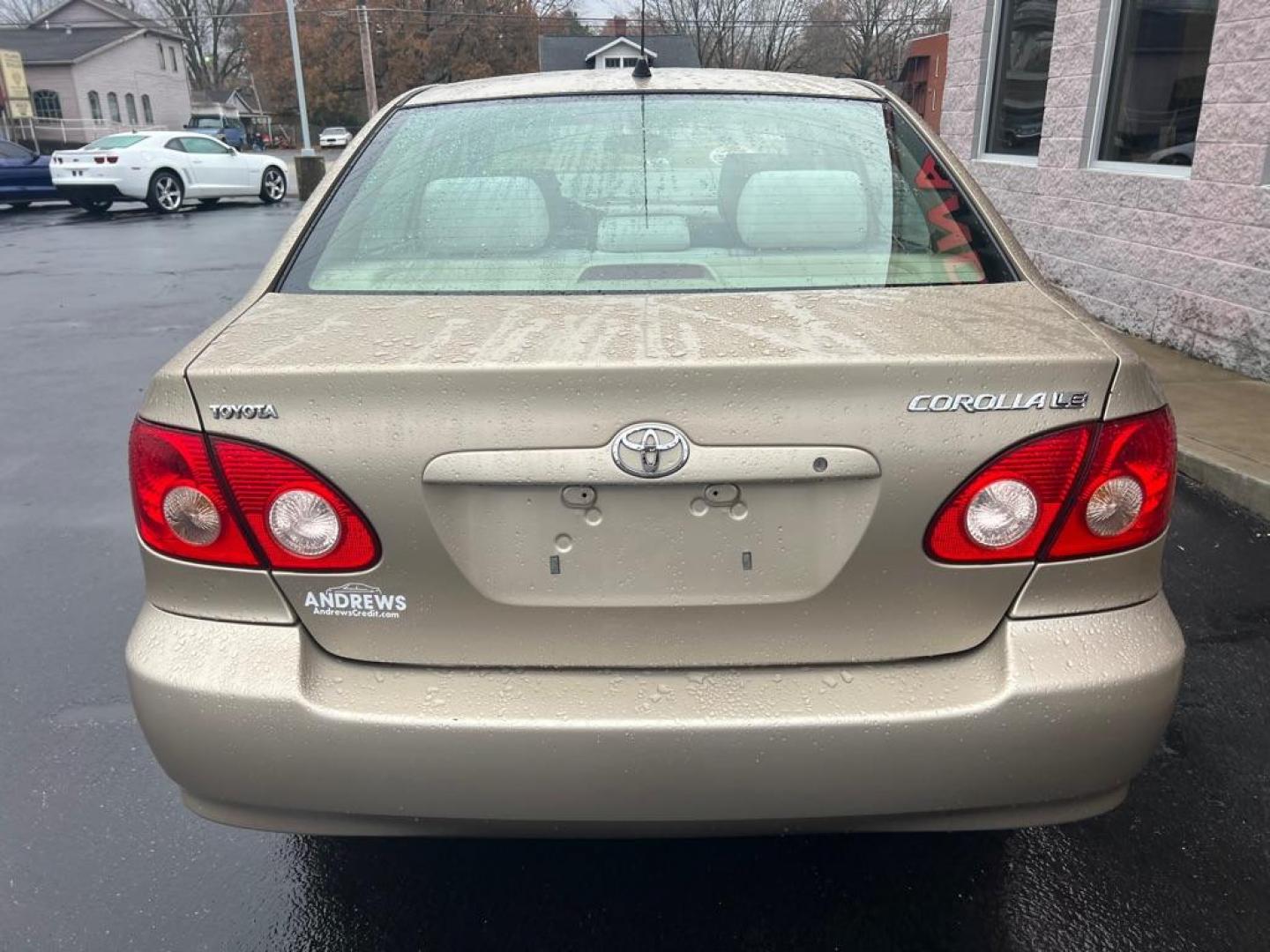 2006 GOLD TOYOTA COROLLA CE (2T1BR32E16C) with an 1.8L engine, Automatic transmission, located at 3100 Covert Avenue, Evansville, IN, 47714, (812) 473-4492, 37.955418, -87.512238 - Photo#3