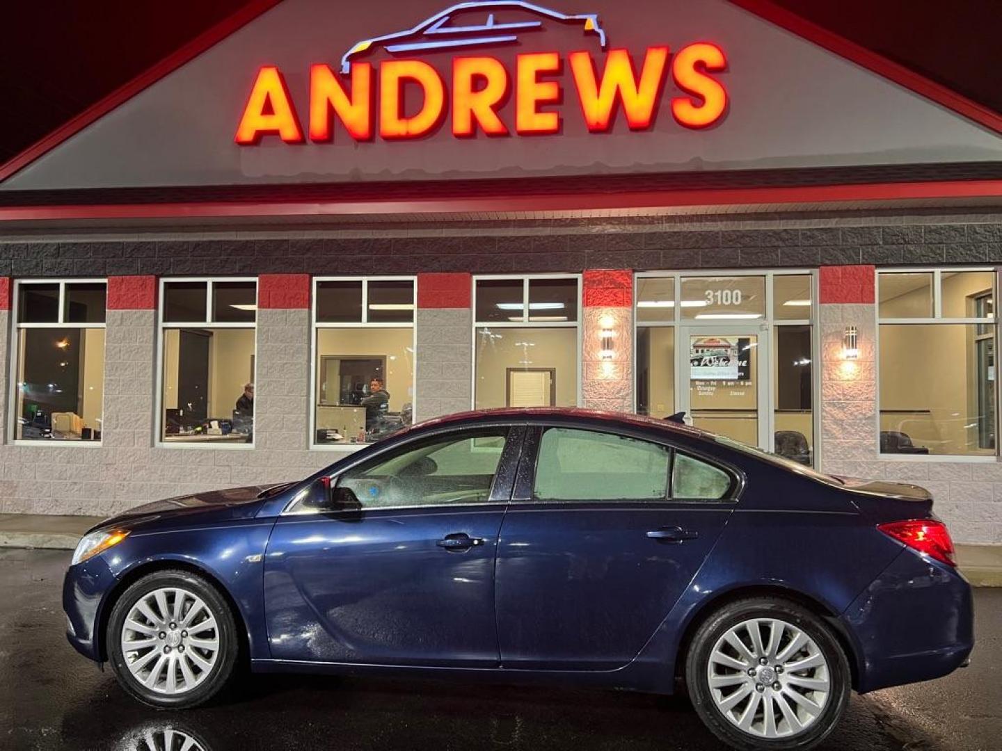 2011 BLUE BUICK REGAL CXL (W04GX5GV0B1) with an 2.0L engine, Automatic transmission, located at 3100 Covert Avenue, Evansville, IN, 47714, (812) 473-4492, 37.955418, -87.512238 - ***WOW! Only 72,xxx Miles!!*** - Photo#0