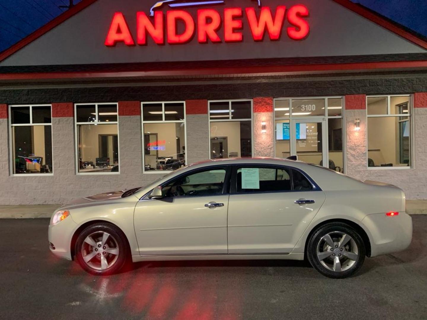 2012 TAN CHEVROLET MALIBU 1LT (1G1ZC5E09CF) with an 2.4L engine, Automatic transmission, located at 3100 Covert Avenue, Evansville, IN, 47714, (812) 473-4492, 37.955418, -87.512238 - Photo#0