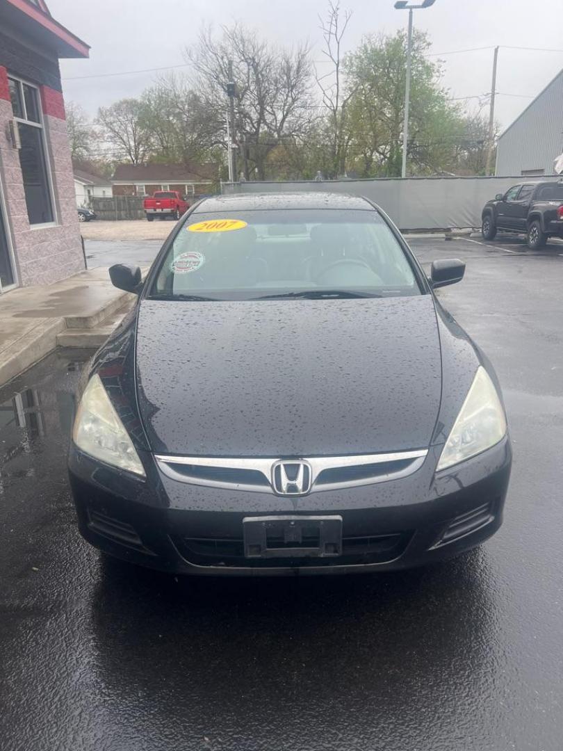 2007 BLACK HONDA ACCORD EX (1HGCM56847A) with an 2.4L engine, Automatic transmission, located at 3100 Covert Avenue, Evansville, IN, 47714, (812) 473-4492, 37.955418, -87.512238 - Photo#1