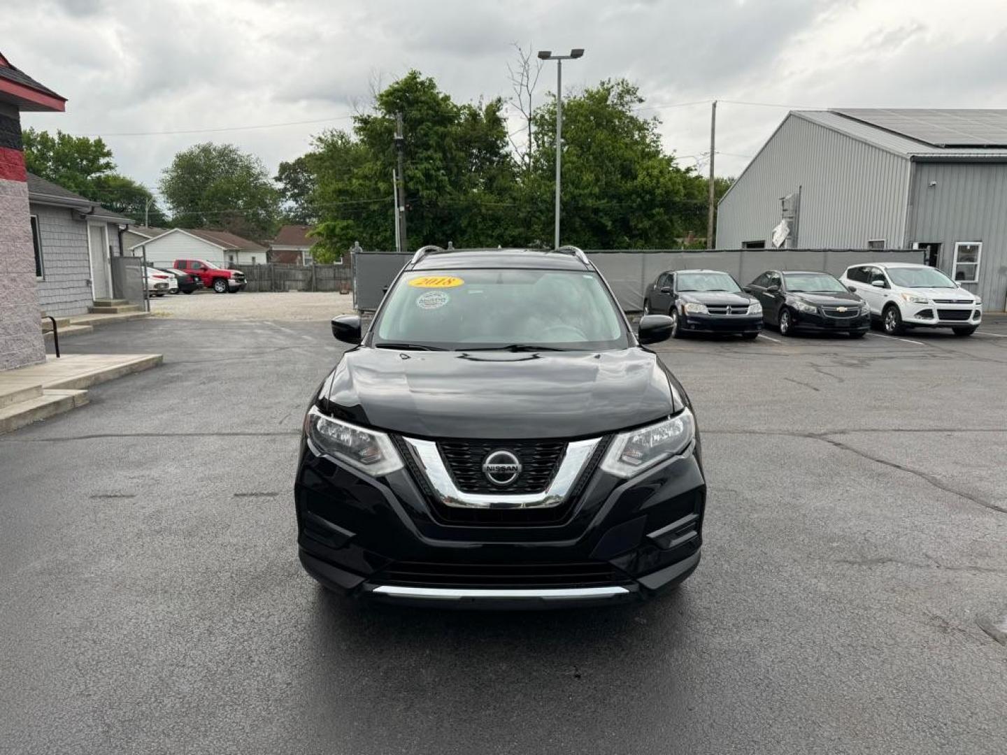 2018 BLACK NISSAN ROGUE S (KNMAT2MV6JP) with an 2.5L engine, Continuously Variable transmission, located at 3100 Covert Avenue, Evansville, IN, 47714, (812) 473-4492, 37.955418, -87.512238 - Photo#1