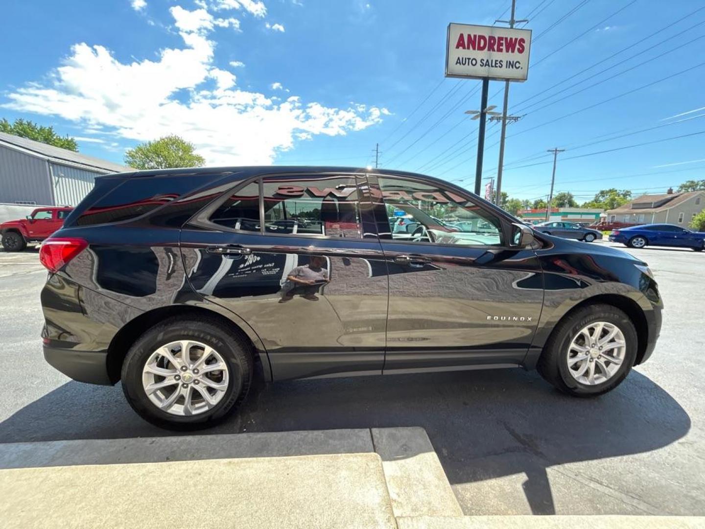 2019 BLACK CHEVROLET EQUINOX LS (3GNAXHEV2KL) with an 1.5L engine, Automatic transmission, located at 3100 Covert Avenue, Evansville, IN, 47714, (812) 473-4492, 37.955418, -87.512238 - Photo#3