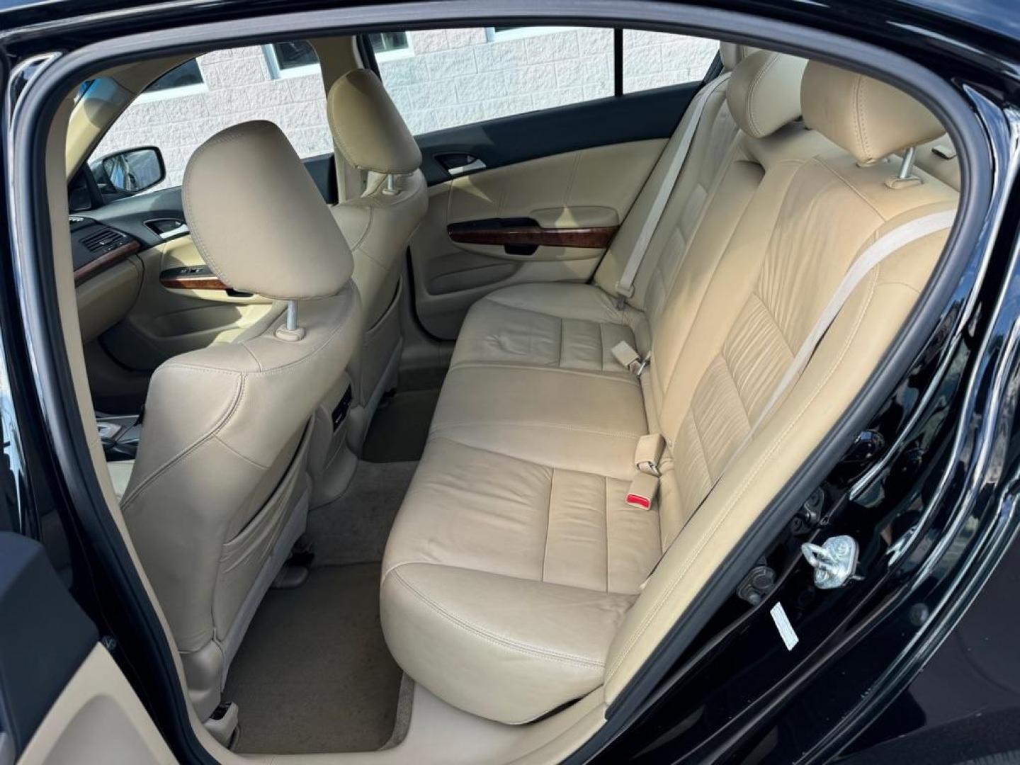 2011 BLACK HONDA ACCORD EXL (1HGCP2F88BA) with an 2.4L engine, Automatic transmission, located at 3100 Covert Avenue, Evansville, IN, 47714, (812) 473-4492, 37.955418, -87.512238 - Photo#5