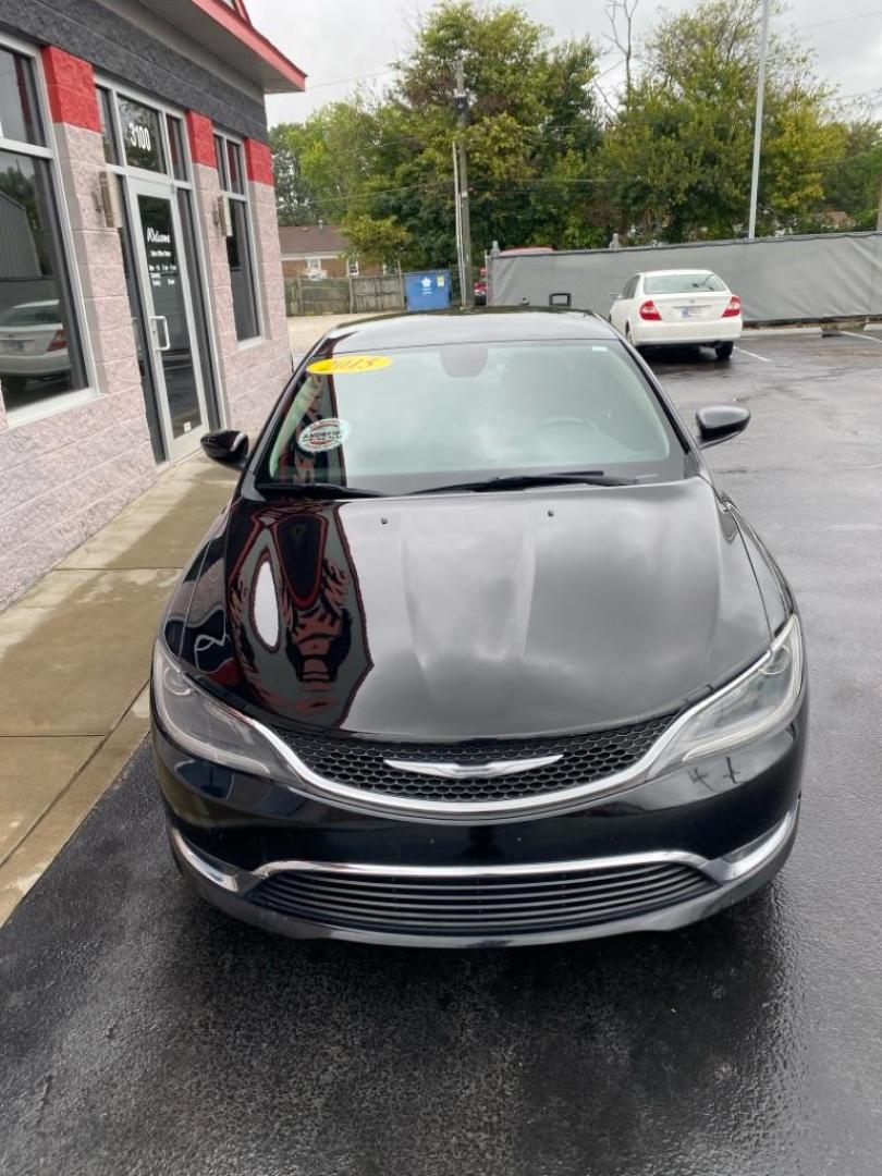 2015 BLACK CHRYSLER 200 LIMITED (1C3CCCAB1FN) with an 2.4L engine, Automatic transmission, located at 3100 Covert Avenue, Evansville, IN, 47714, (812) 473-4492, 37.955418, -87.512238 - Photo#1