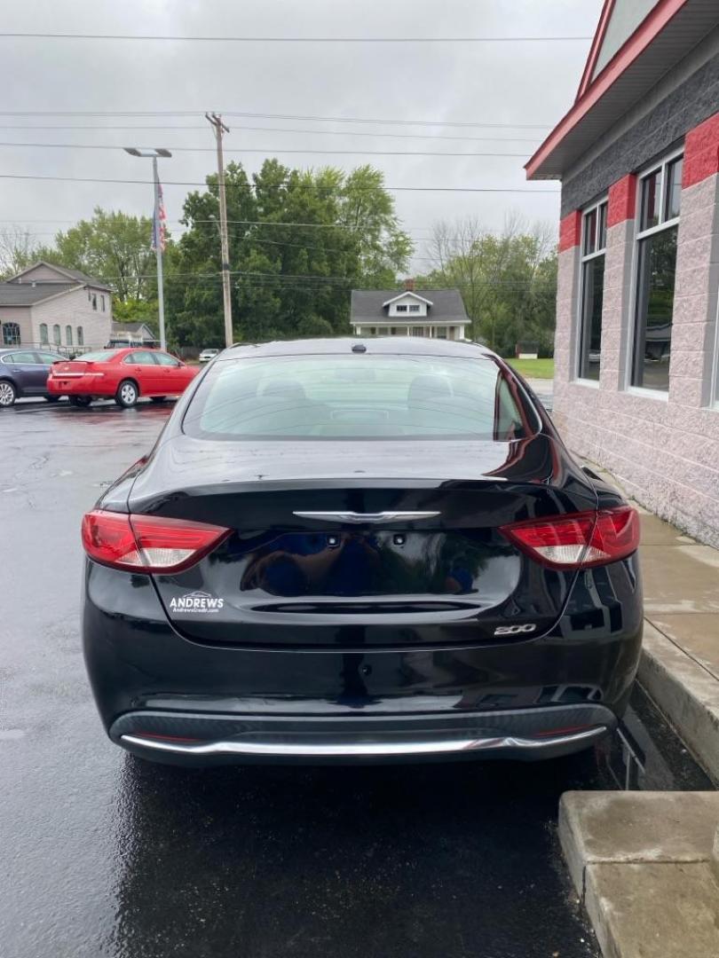 2015 BLACK CHRYSLER 200 LIMITED (1C3CCCAB1FN) with an 2.4L engine, Automatic transmission, located at 3100 Covert Avenue, Evansville, IN, 47714, (812) 473-4492, 37.955418, -87.512238 - Photo#3