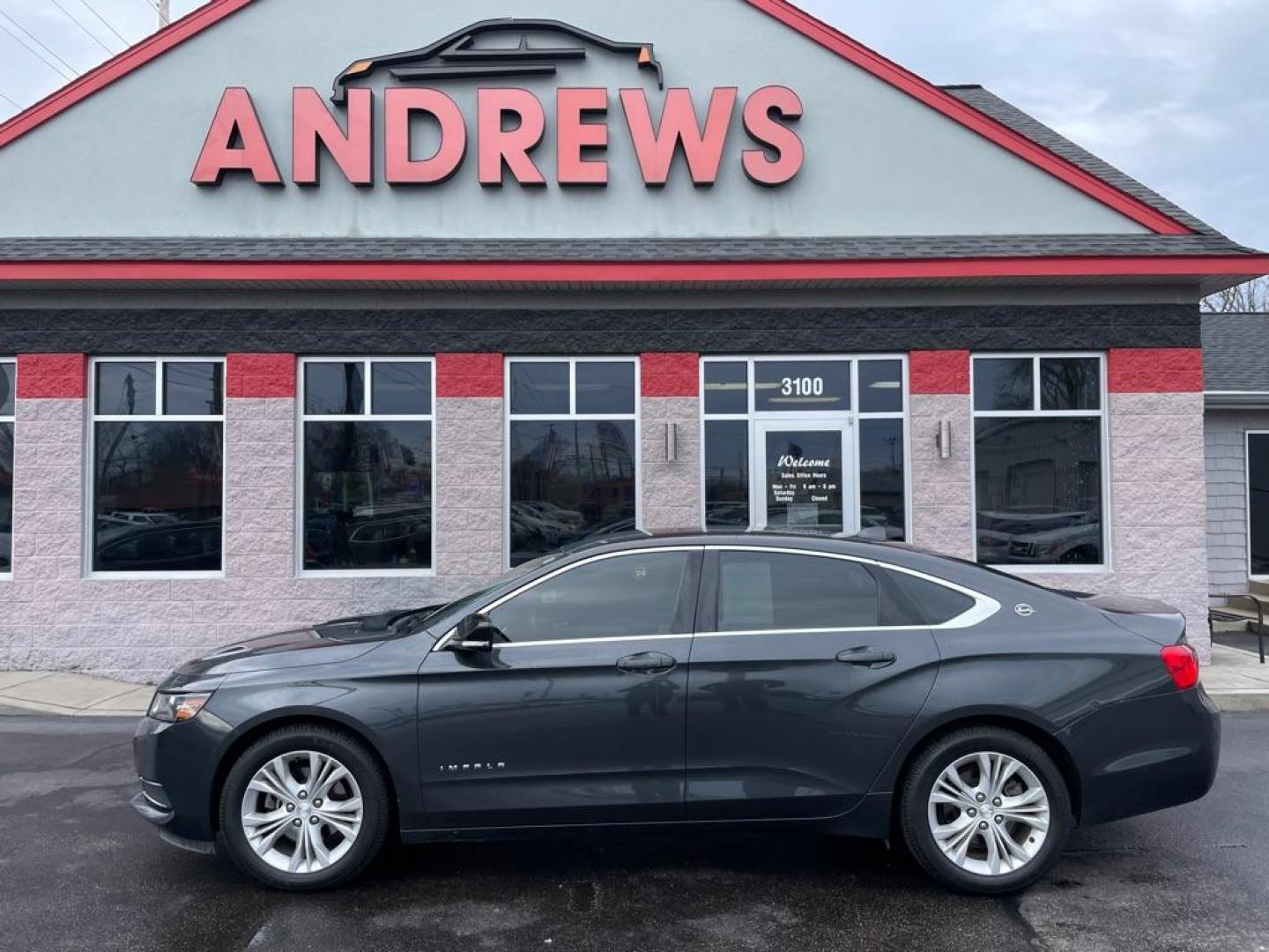 2014 GRAY CHEVROLET IMPALA LT (1G1125S38EU) with an 3.6L engine, Automatic transmission, located at 3100 Covert Avenue, Evansville, IN, 47714, (812) 473-4492, 37.955418, -87.512238 - Photo#0