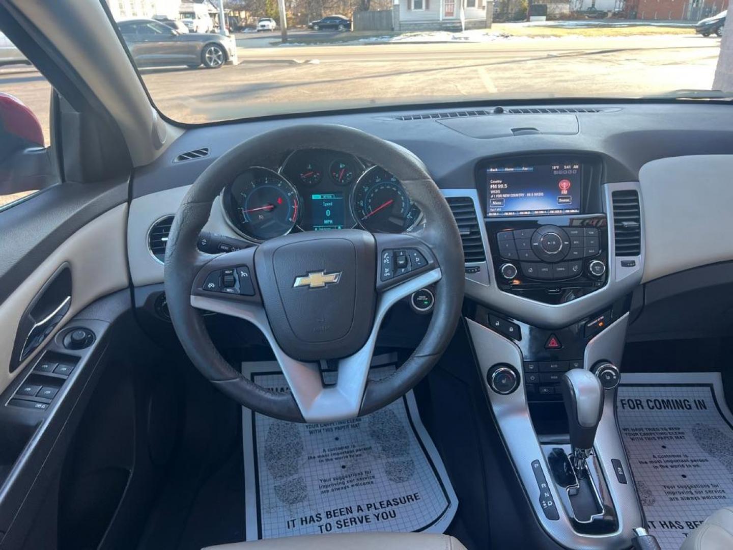 2013 RED CHEVROLET CRUZE LTZ (1G1PG5SB6D7) with an 1.4L engine, Automatic transmission, located at 3100 Covert Avenue, Evansville, IN, 47714, (812) 473-4492, 37.955418, -87.512238 - Photo#4