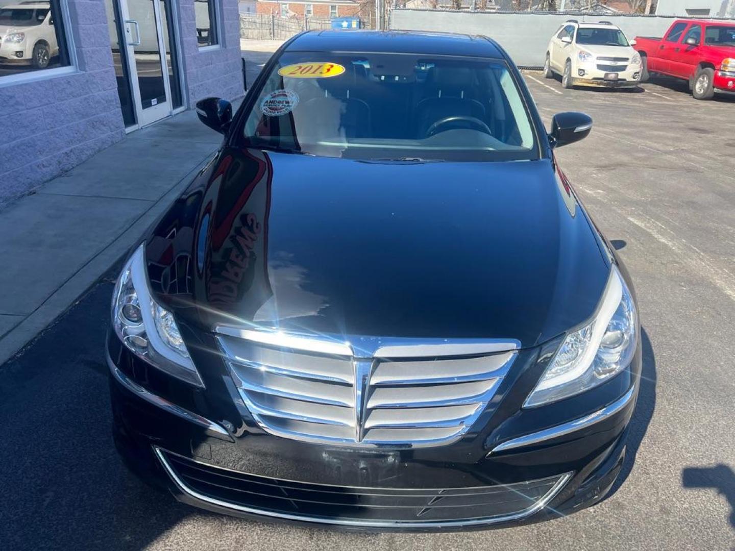 2013 BLACK HYUNDAI GENESIS 3.8L (KMHGC4DD0DU) with an 3.8L engine, Automatic transmission, located at 3100 Covert Avenue, Evansville, IN, 47714, (812) 473-4492, 37.955418, -87.512238 - Photo#1
