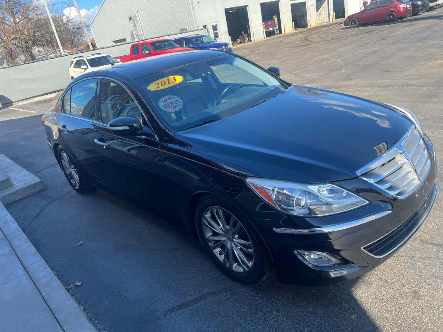 2013 BLACK HYUNDAI GENESIS 3.8L (KMHGC4DD0DU) with an 3.8L engine, Automatic transmission, located at 3100 Covert Avenue, Evansville, IN, 47714, (812) 473-4492, 37.955418, -87.512238 - Photo#2