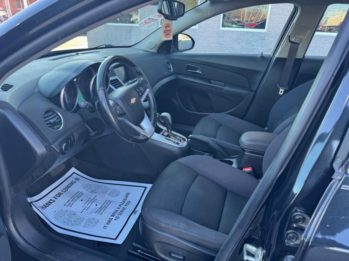 2014 BLACK CHEVROLET CRUZE LT (1G1PC5SBXE7) with an 1.4L engine, Automatic transmission, located at 3100 Covert Avenue, Evansville, IN, 47714, (812) 473-4492, 37.955418, -87.512238 - Photo#4
