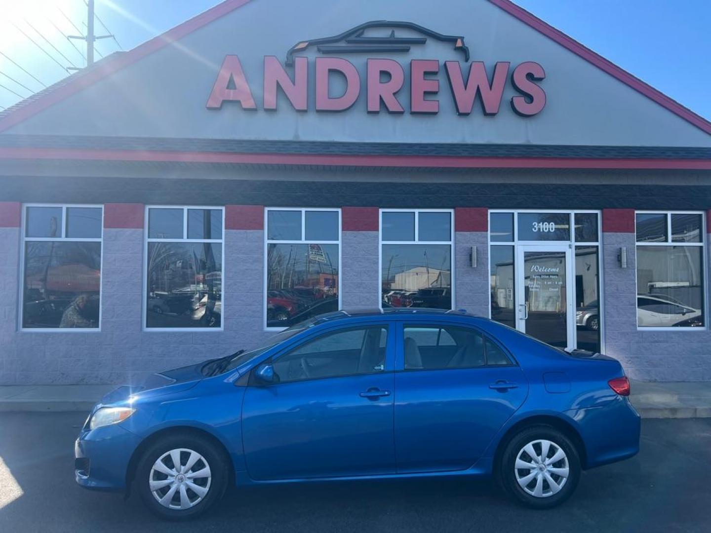 2010 BLUE TOYOTA COROLLA BASE (1NXBU4EE1AZ) with an 1.8L engine, Automatic transmission, located at 3100 Covert Avenue, Evansville, IN, 47714, (812) 473-4492, 37.955418, -87.512238 - Photo#0
