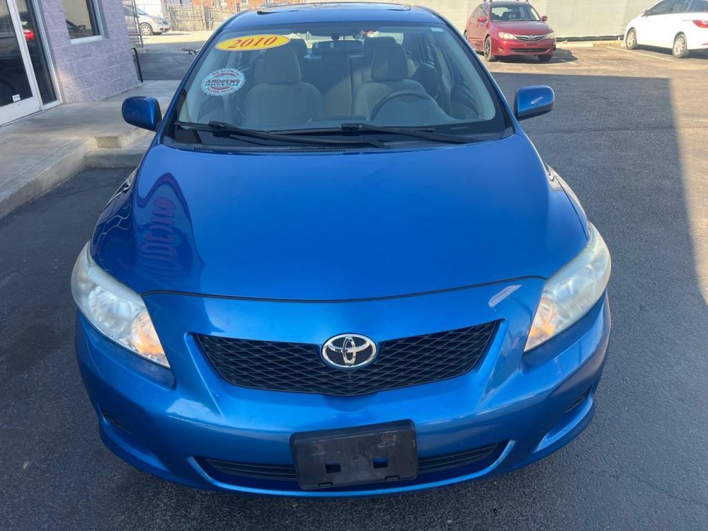 2010 BLUE TOYOTA COROLLA BASE (1NXBU4EE1AZ) with an 1.8L engine, Automatic transmission, located at 3100 Covert Avenue, Evansville, IN, 47714, (812) 473-4492, 37.955418, -87.512238 - Photo#1