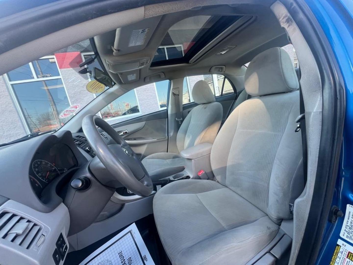 2010 BLUE TOYOTA COROLLA BASE (1NXBU4EE1AZ) with an 1.8L engine, Automatic transmission, located at 3100 Covert Avenue, Evansville, IN, 47714, (812) 473-4492, 37.955418, -87.512238 - Photo#5