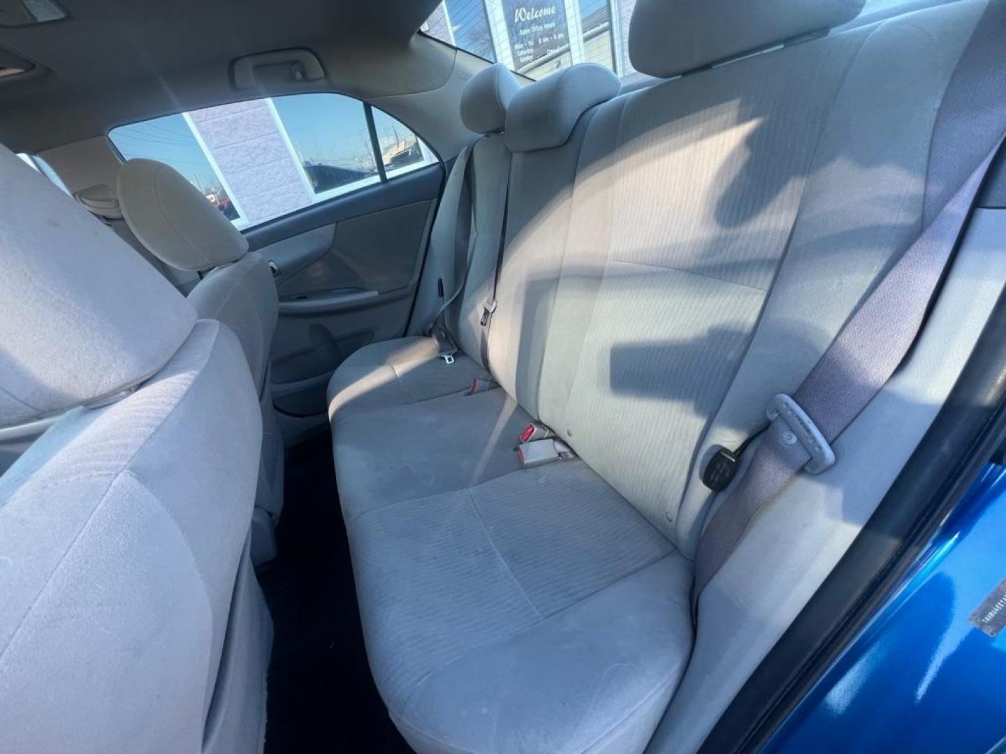2010 BLUE TOYOTA COROLLA BASE (1NXBU4EE1AZ) with an 1.8L engine, Automatic transmission, located at 3100 Covert Avenue, Evansville, IN, 47714, (812) 473-4492, 37.955418, -87.512238 - Photo#6