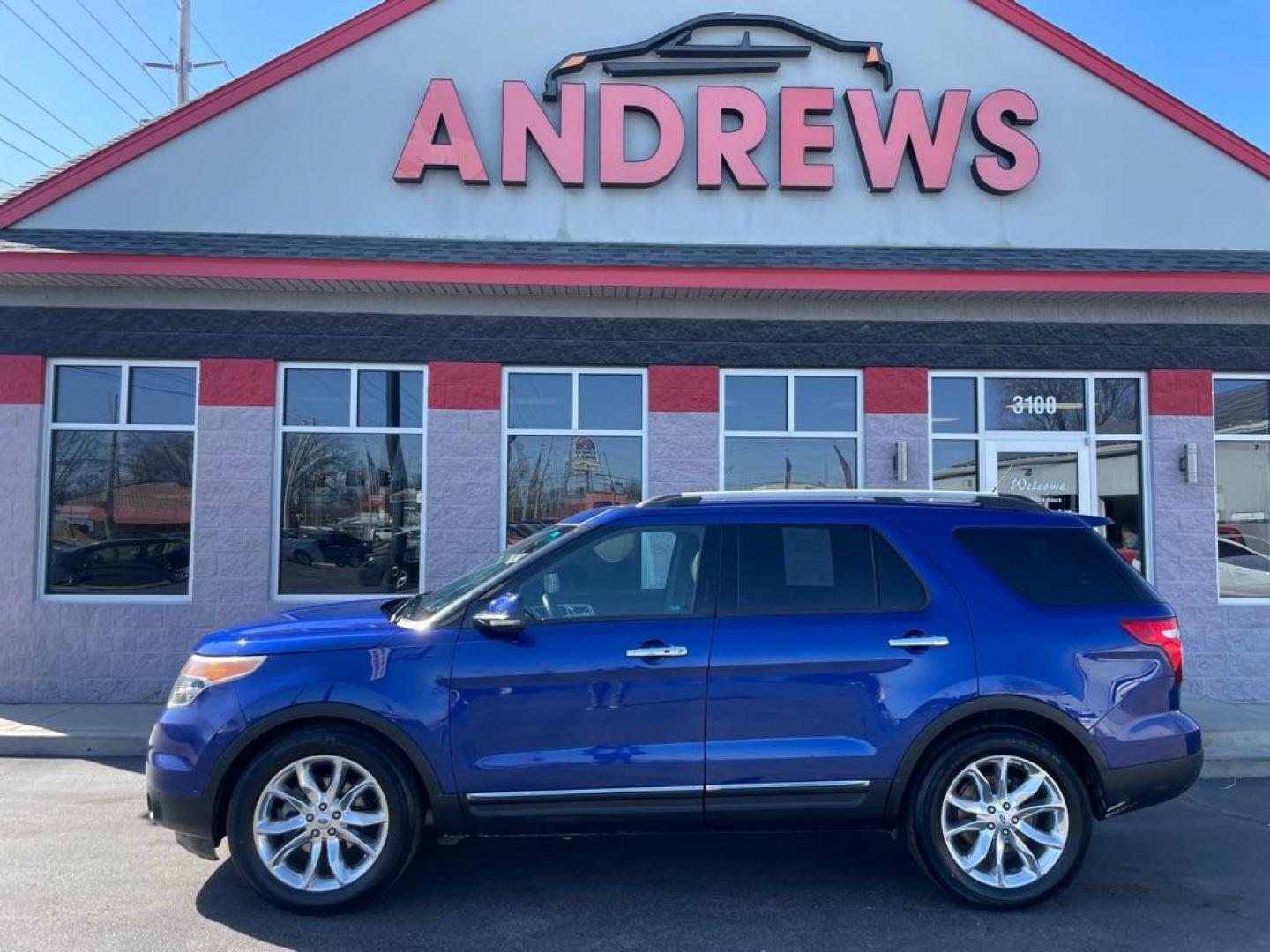 2013 BLUE FORD EXPLORER LIMITED (1FM5K7F86DG) with an 3.5L engine, Automatic transmission, located at 3100 Covert Avenue, Evansville, IN, 47714, (812) 473-4492, 37.955418, -87.512238 - Photo#0