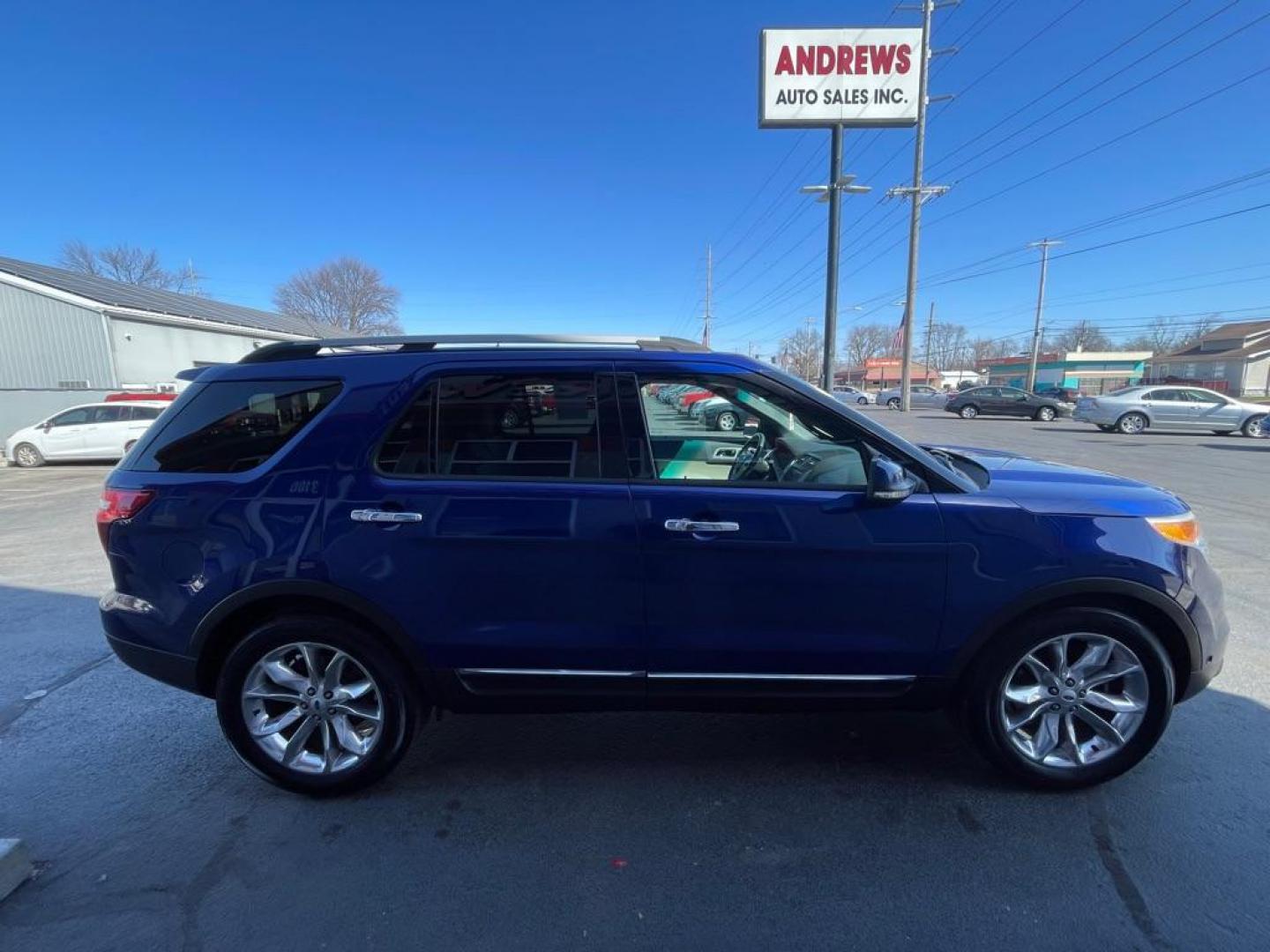 2013 BLUE FORD EXPLORER LIMITED (1FM5K7F86DG) with an 3.5L engine, Automatic transmission, located at 3100 Covert Avenue, Evansville, IN, 47714, (812) 473-4492, 37.955418, -87.512238 - Photo#2