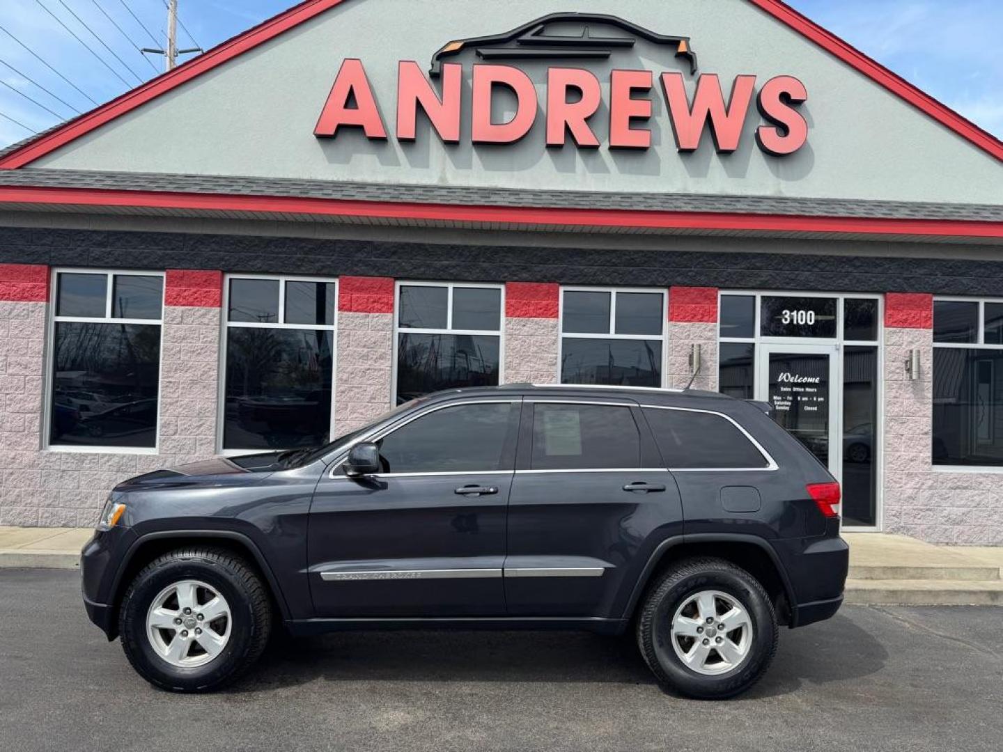 2013 BLACK JEEP GRAND CHEROKEE LAREDO (1C4RJFAG3DC) with an 3.6L engine, Automatic transmission, located at 3100 Covert Avenue, Evansville, IN, 47714, (812) 473-4492, 37.955418, -87.512238 - Photo#0