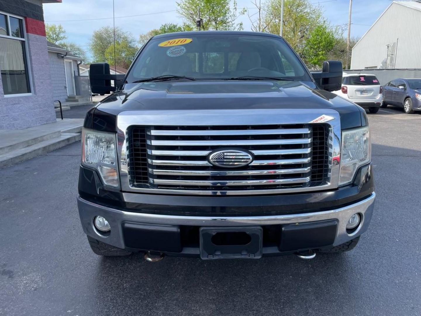 2010 BLACK FORD F150 XLT SUPER CAB (1FTFX1EV2AF) with an 5.4L engine, Automatic transmission, located at 3100 Covert Avenue, Evansville, IN, 47714, (812) 473-4492, 37.955418, -87.512238 - Photo#1