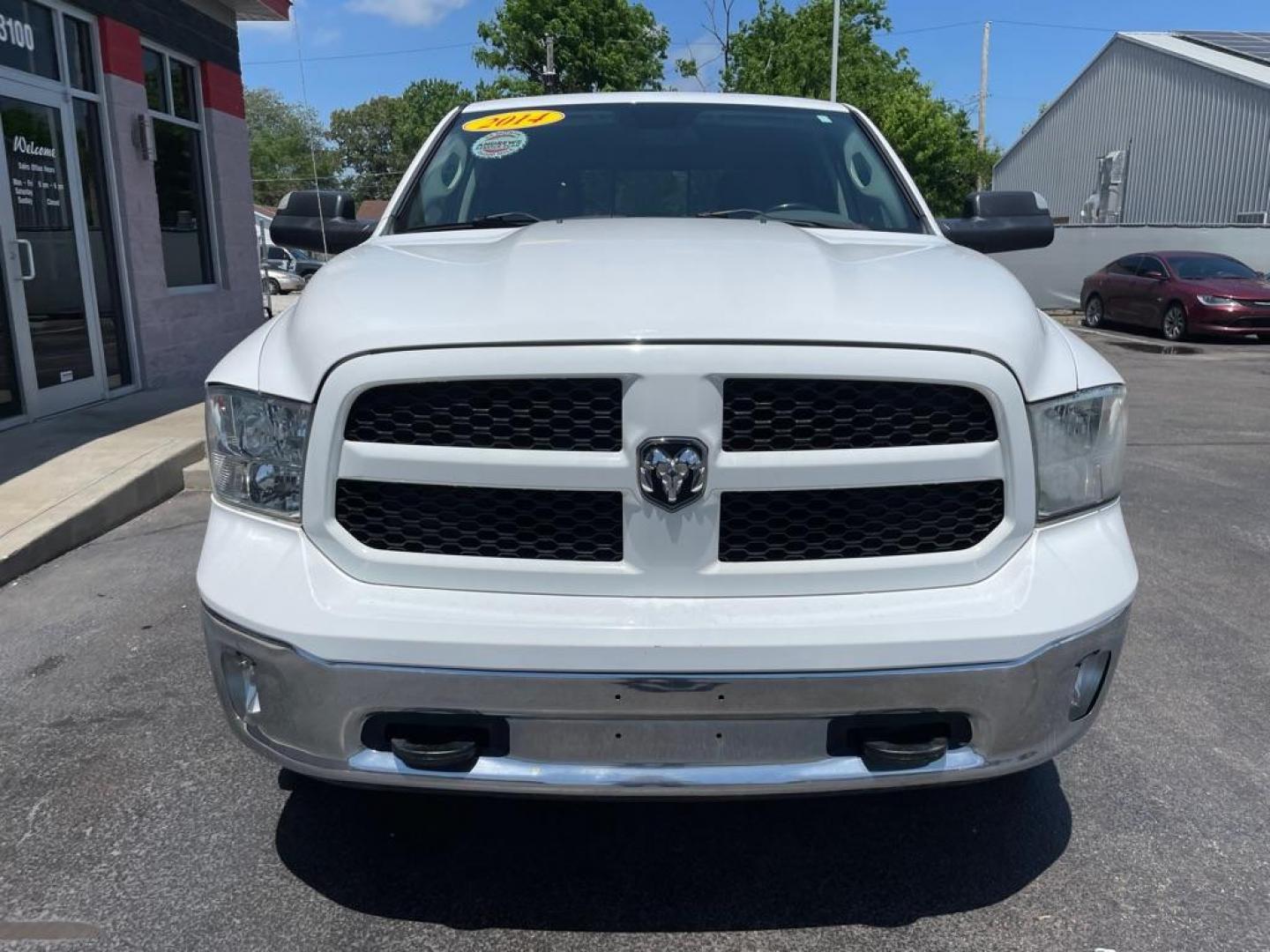 2014 WHITE RAM 1500 SLT (1C6RR7LG3ES) with an 3.6L engine, Automatic transmission, located at 3100 Covert Avenue, Evansville, IN, 47714, (812) 473-4492, 37.955418, -87.512238 - Photo#1