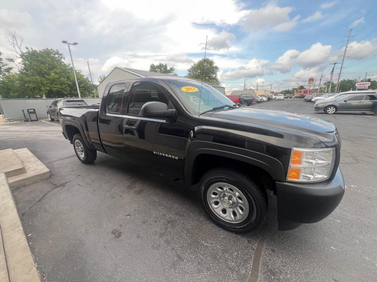 2013 BLACK CHEVROLET SILVERADO 1500 (1GCRCPE08DZ) with an 5.3L engine, Automatic transmission, located at 3100 Covert Avenue, Evansville, IN, 47714, (812) 473-4492, 37.955418, -87.512238 - Photo#2