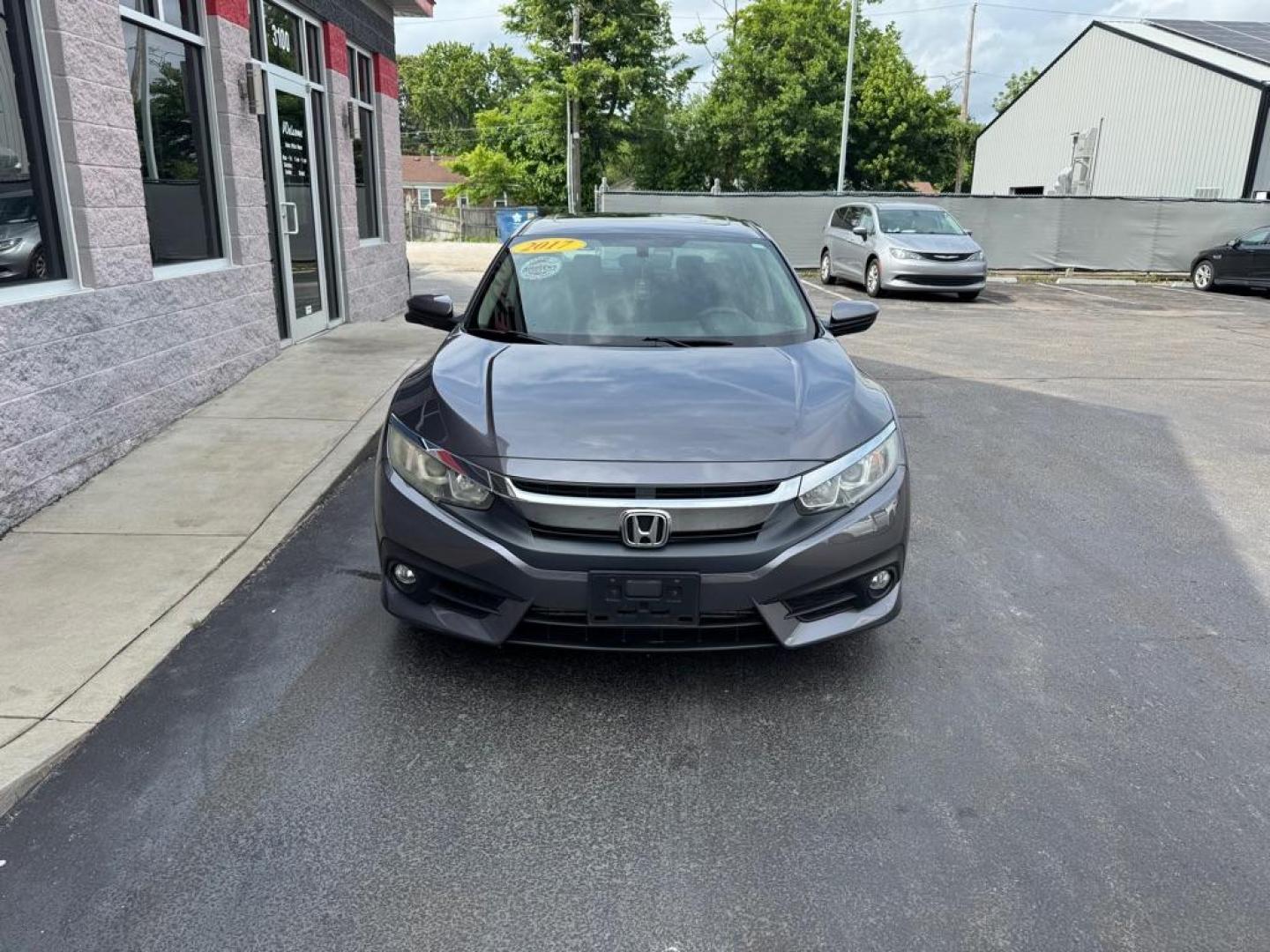 2017 GRAY HONDA CIVIC EX (19XFC1F30HE) with an 1.5L engine, Continuously Variable transmission, located at 3100 Covert Avenue, Evansville, IN, 47714, (812) 473-4492, 37.955418, -87.512238 - Photo#1