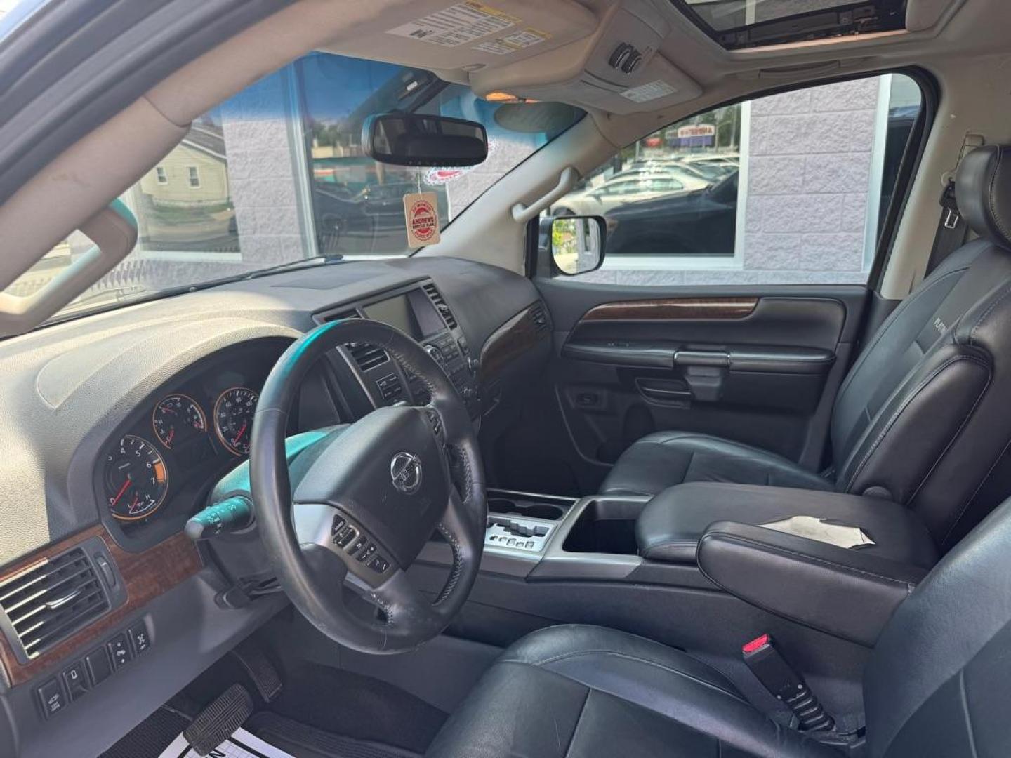 2014 GRAY NISSAN ARMADA PLATINUM (5N1BA0NEXEN) with an 5.6L engine, Automatic transmission, located at 3100 Covert Avenue, Evansville, IN, 47714, (812) 473-4492, 37.955418, -87.512238 - Photo#4