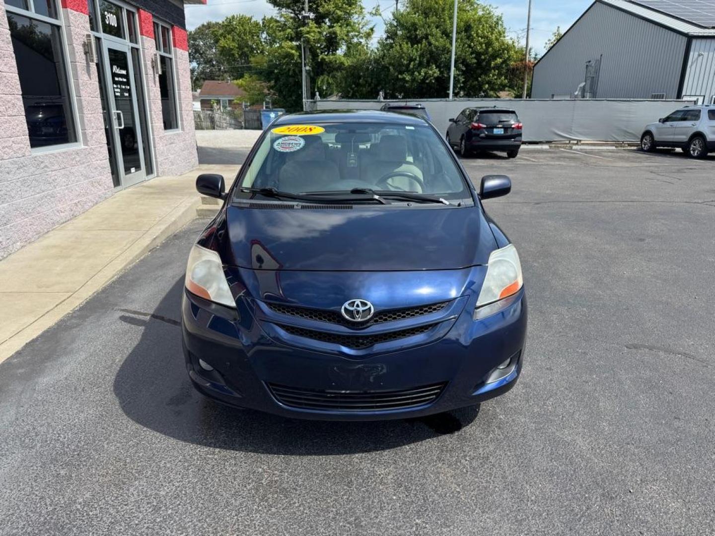 2008 BLUE TOYOTA YARIS (JTDBT923881) with an 1.5L engine, Automatic transmission, located at 3100 Covert Avenue, Evansville, IN, 47714, (812) 473-4492, 37.955418, -87.512238 - Photo#1