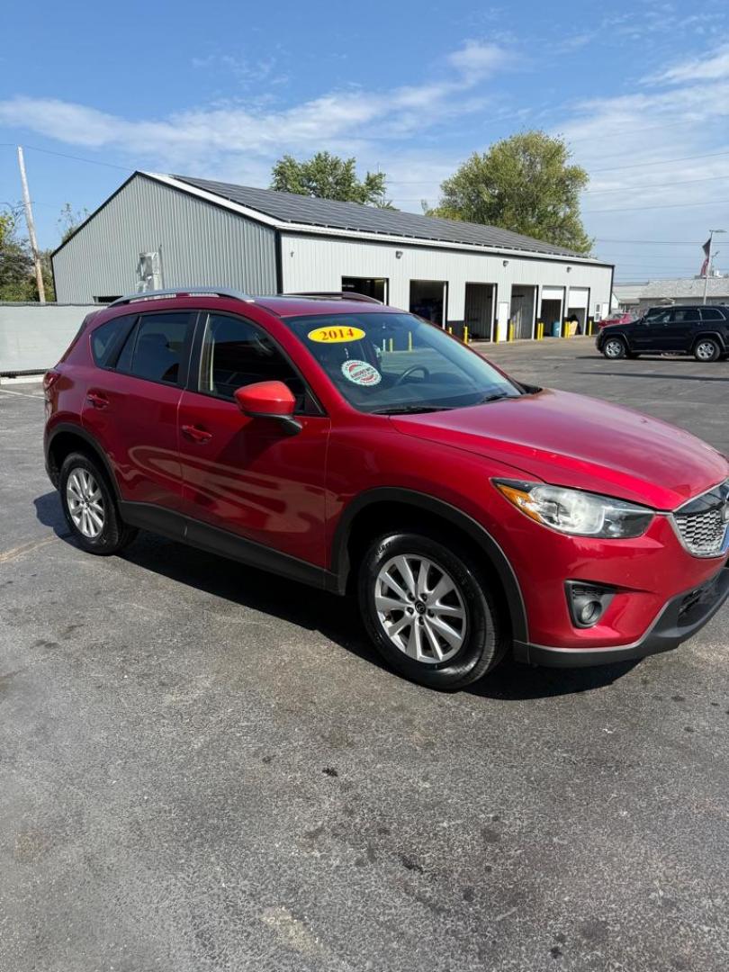 2014 RED MAZDA CX-5 TOURING (JM3KE2CY1E0) with an 2.5L engine, Automatic transmission, located at 3100 Covert Avenue, Evansville, IN, 47714, (812) 473-4492, 37.955418, -87.512238 - Photo#2