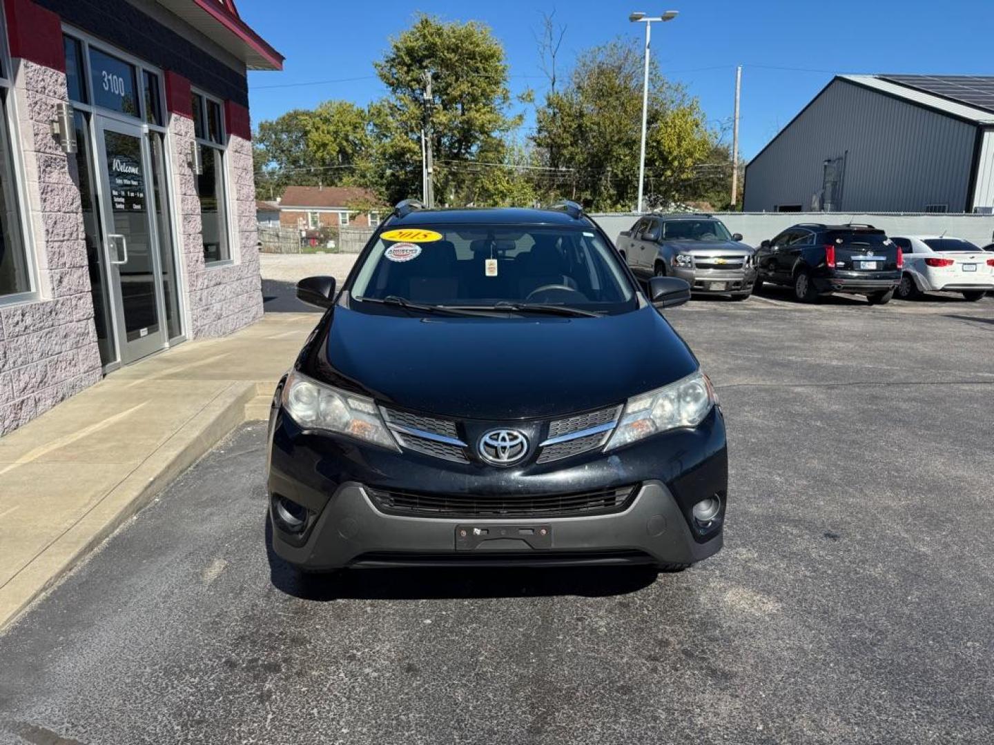 2015 BLACK TOYOTA RAV4 LE (2T3BFREV5FW) with an 2.5L engine, Automatic transmission, located at 3100 Covert Avenue, Evansville, IN, 47714, (812) 473-4492, 37.955418, -87.512238 - Photo#1