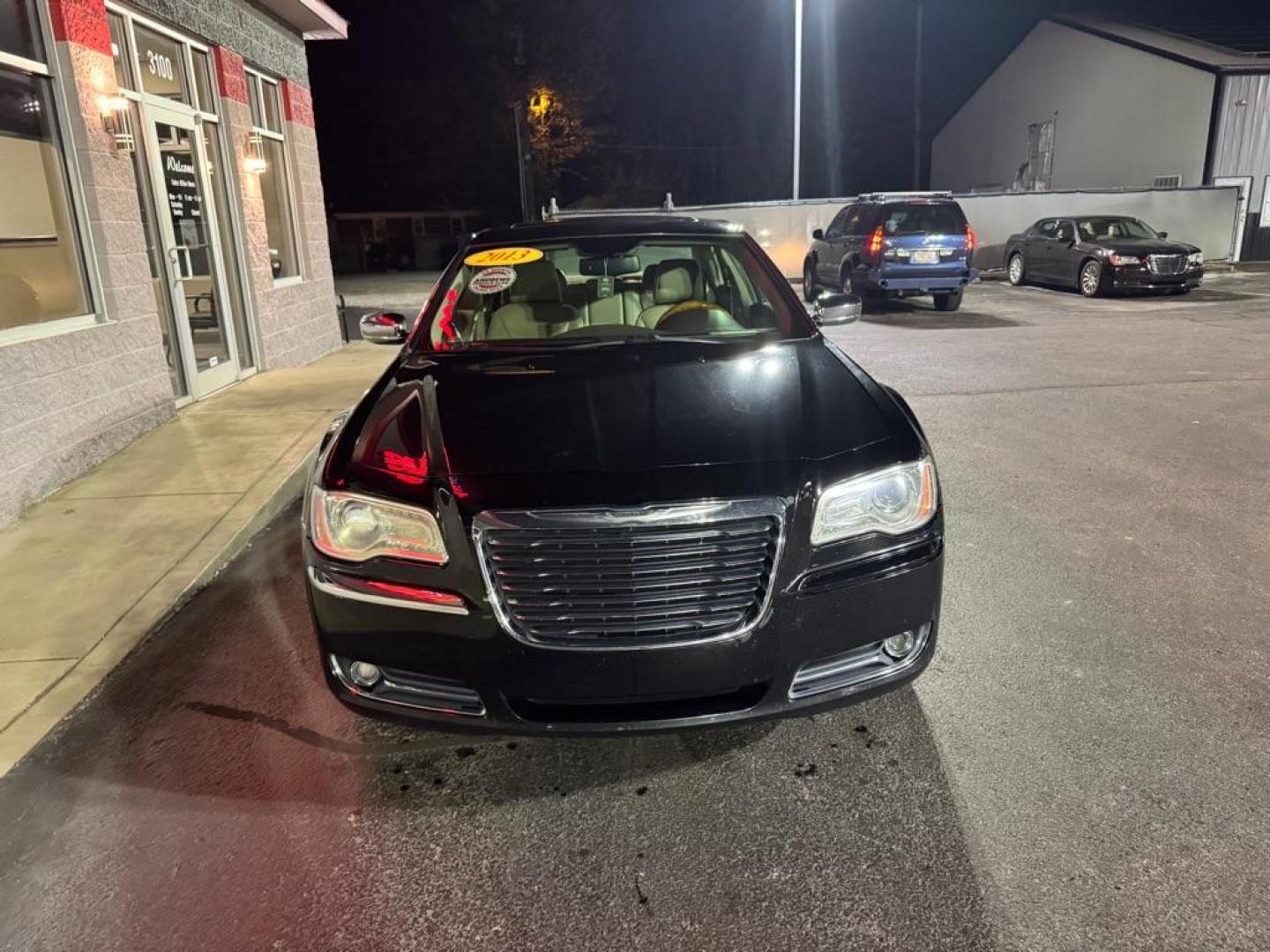 2013 BLACK CHRYSLER 300C (2C3CCAKG0DH) with an 3.6L engine, Automatic transmission, located at 3100 Covert Avenue, Evansville, IN, 47714, (812) 473-4492, 37.955418, -87.512238 - Photo#1