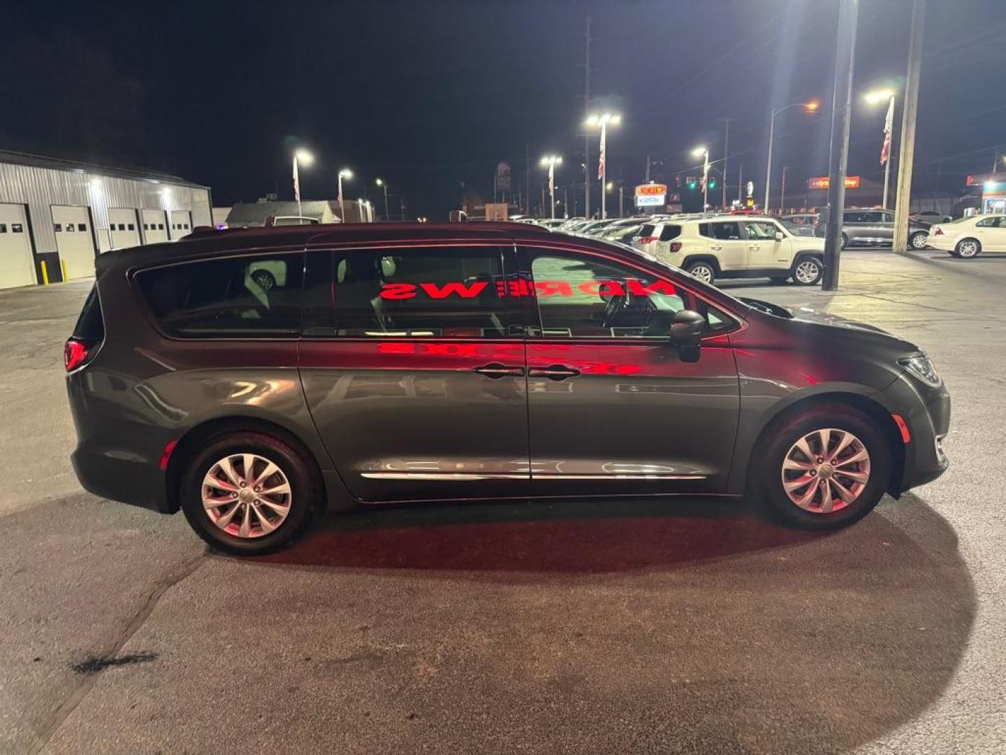 2017 GRAY CHRYSLER PACIFICA TOURING L (2C4RC1BG7HR) with an 3.6L engine, Automatic transmission, located at 3100 Covert Avenue, Evansville, IN, 47714, (812) 473-4492, 37.955418, -87.512238 - Photo#2