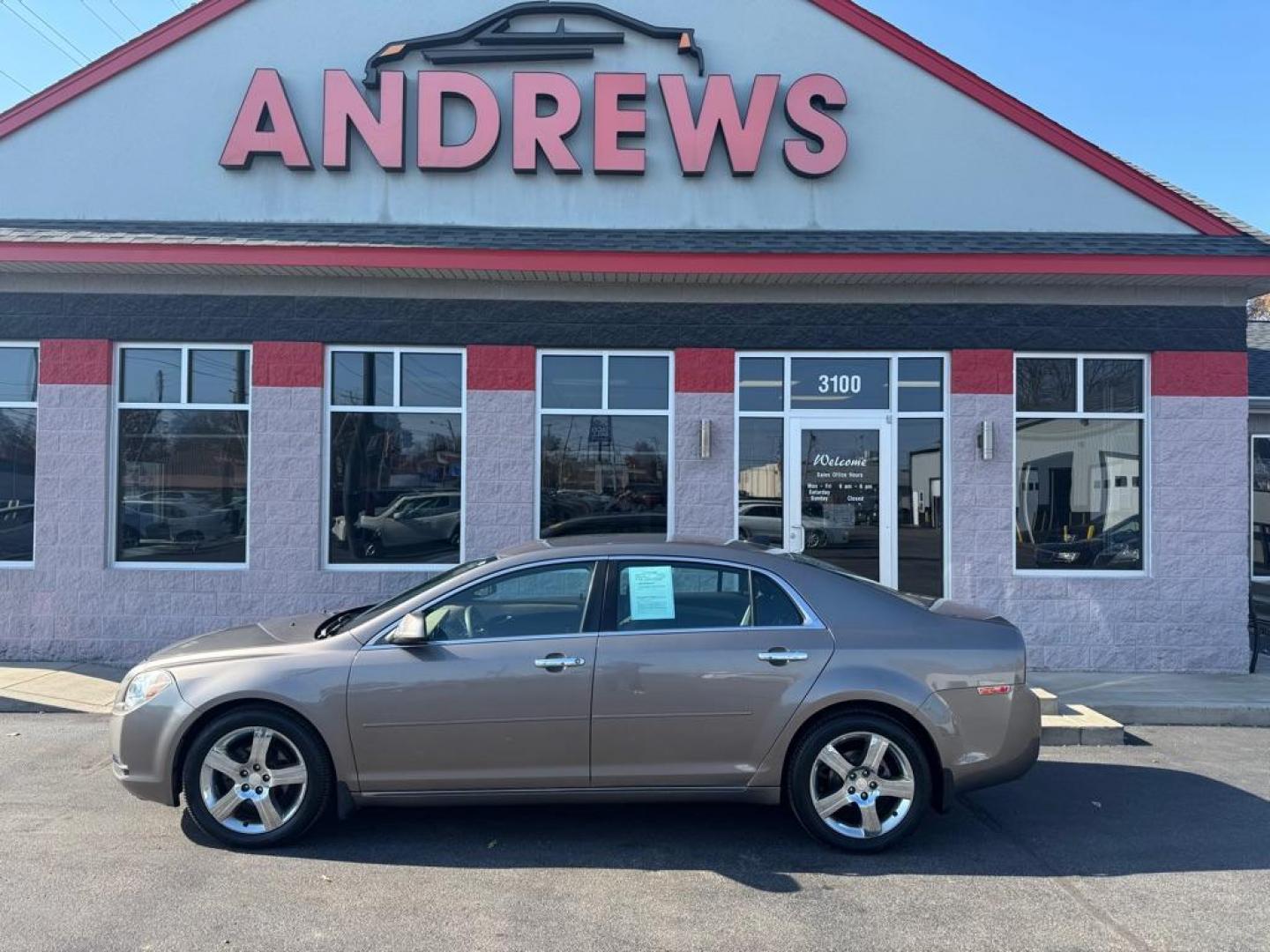 2012 BROWN CHEVROLET MALIBU LT (1G1ZC5E09CF) with an 2.4L engine, Automatic transmission, located at 3100 Covert Avenue, Evansville, IN, 47714, (812) 473-4492, 37.955418, -87.512238 - Photo#0