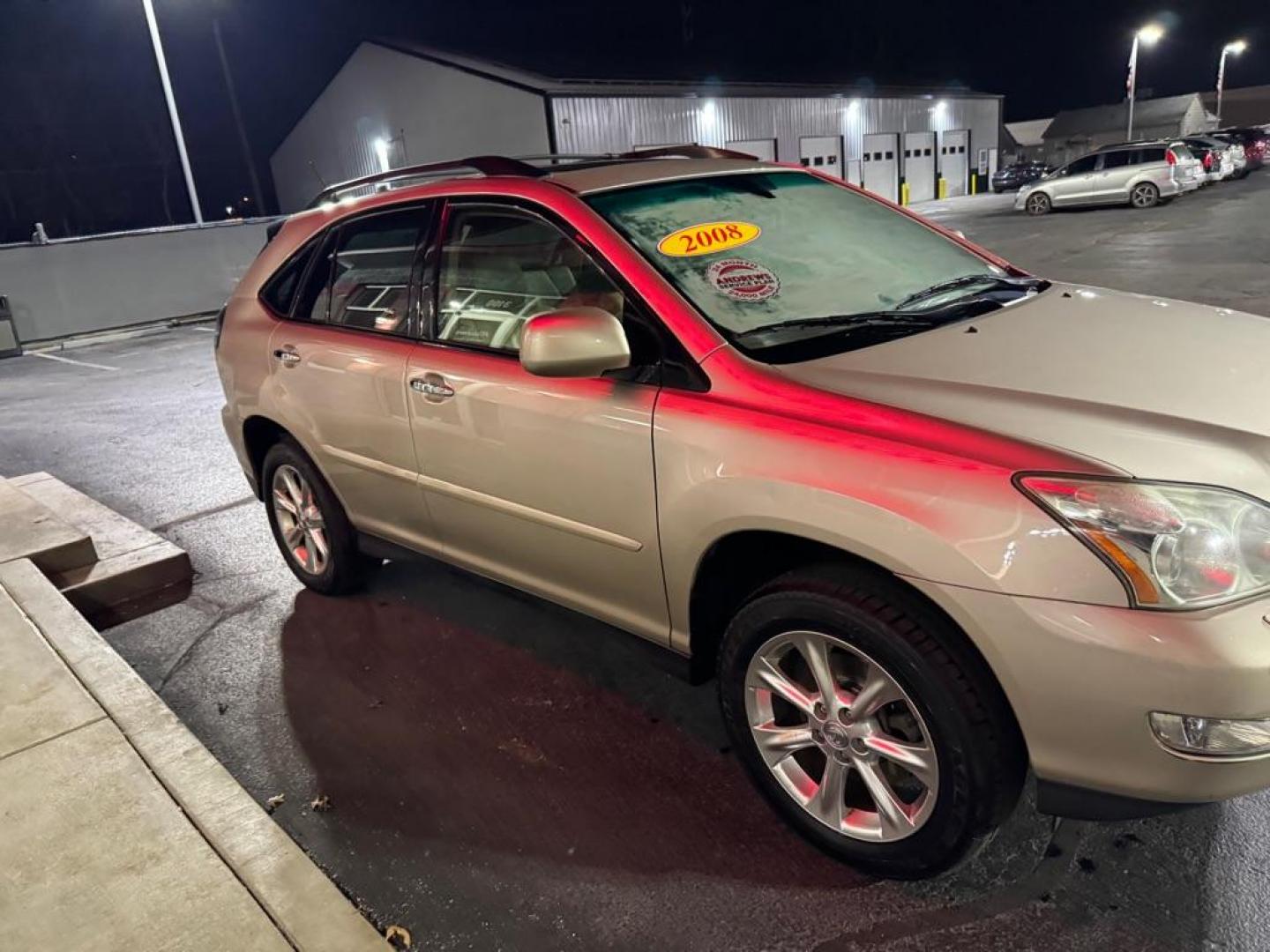 2008 GOLD LEXUS RX350 (JTJHK31U782) with an 3.5L engine, Automatic transmission, located at 3100 Covert Avenue, Evansville, IN, 47714, (812) 473-4492, 37.955418, -87.512238 - Photo#2