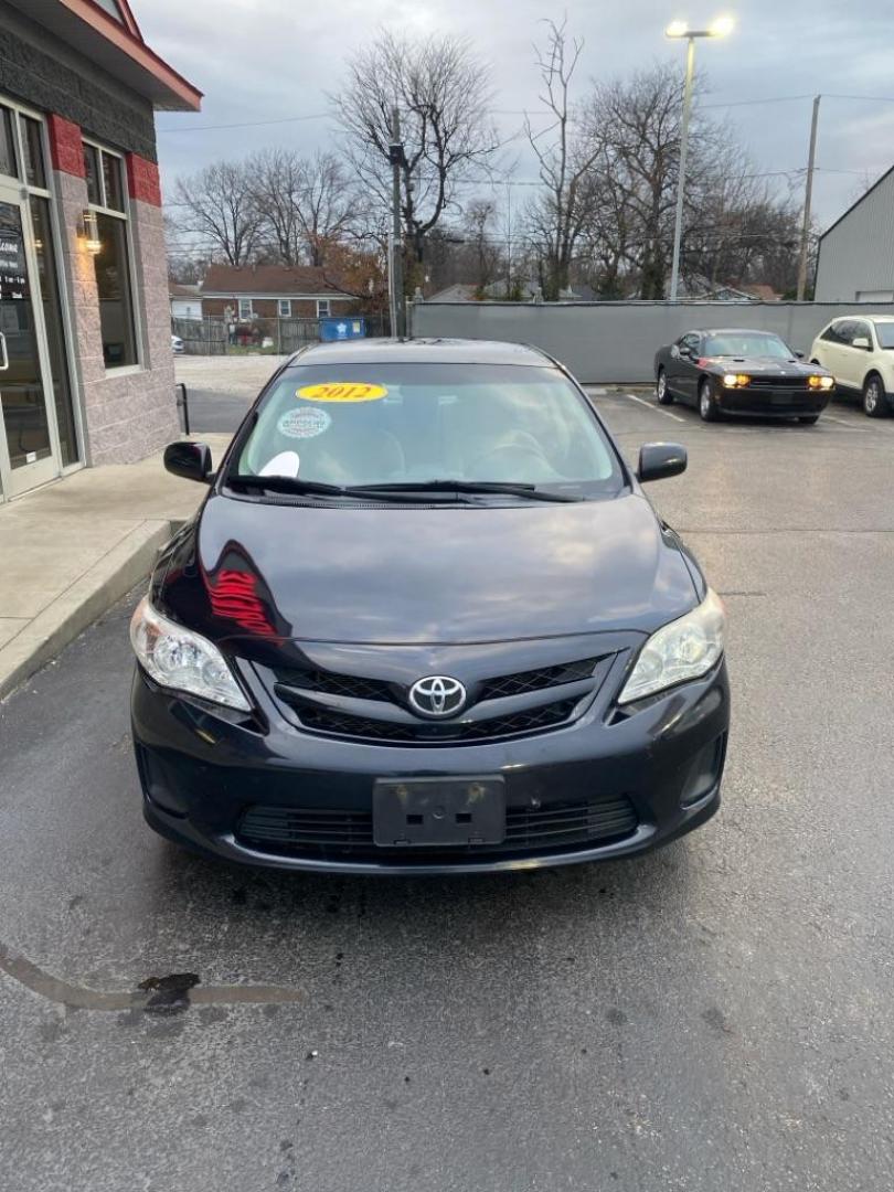 2012 BLACK TOYOTA COROLLA BASE (5YFBU4EE7CP) with an 1.8L engine, Automatic transmission, located at 3100 Covert Avenue, Evansville, IN, 47714, (812) 473-4492, 37.955418, -87.512238 - Photo#1