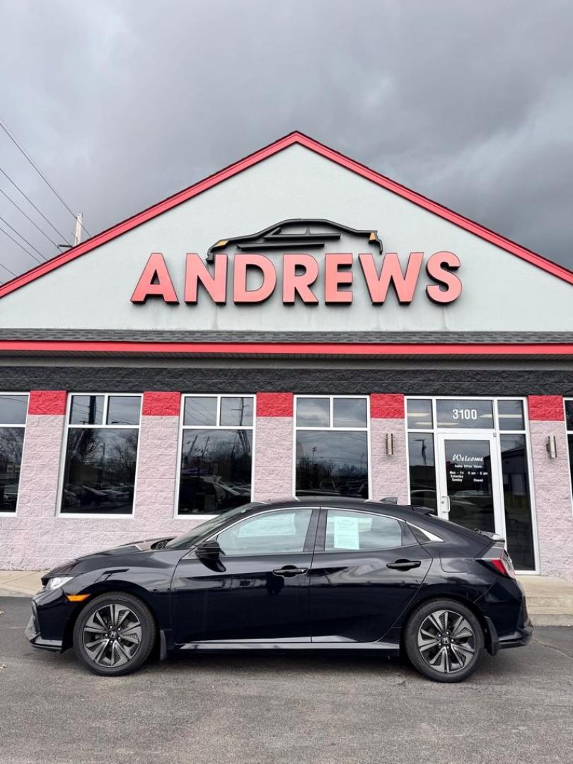 2017 BLACK HONDA CIVIC EX (SHHFK7H52HU) with an 1.5L engine, Continuously Variable transmission, located at 3100 Covert Avenue, Evansville, IN, 47714, (812) 473-4492, 37.955418, -87.512238 - Photo#0